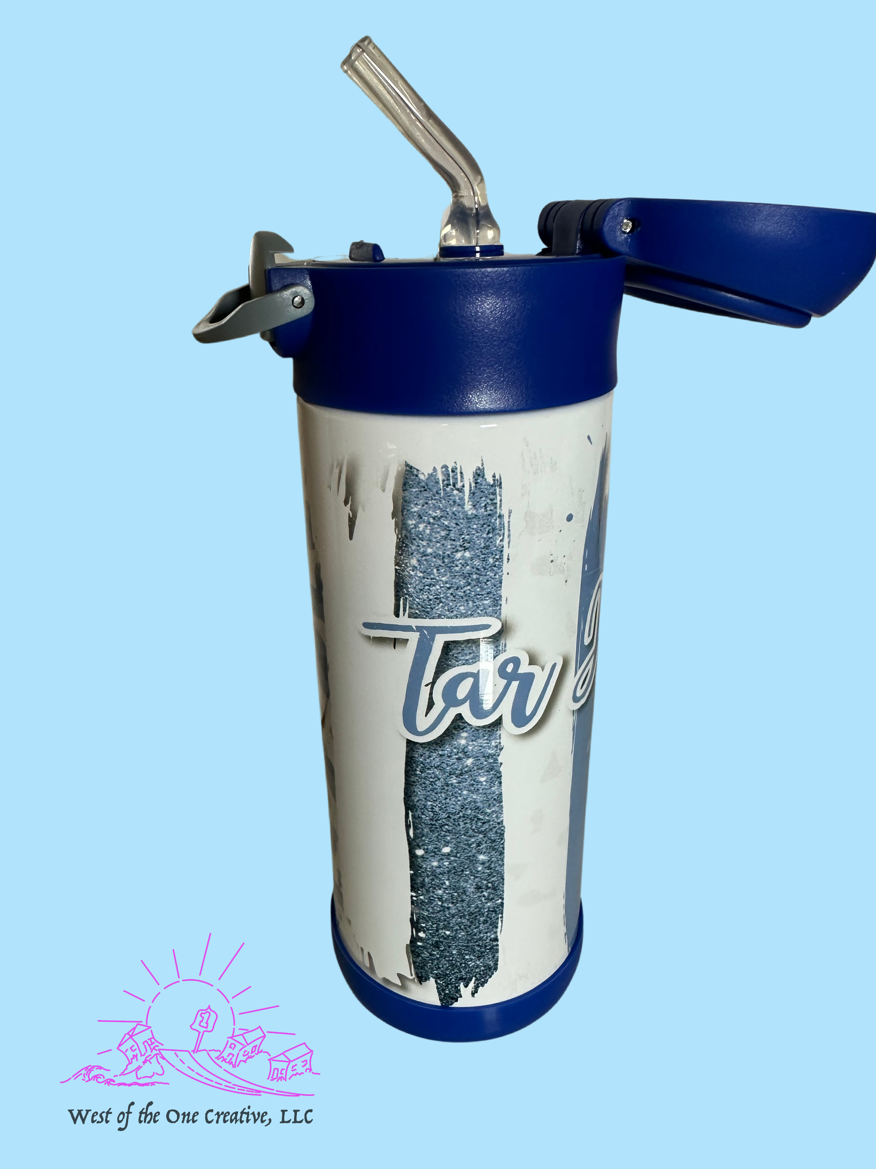 12oz Water Bottles in UNC Blue for the child fan in your life!