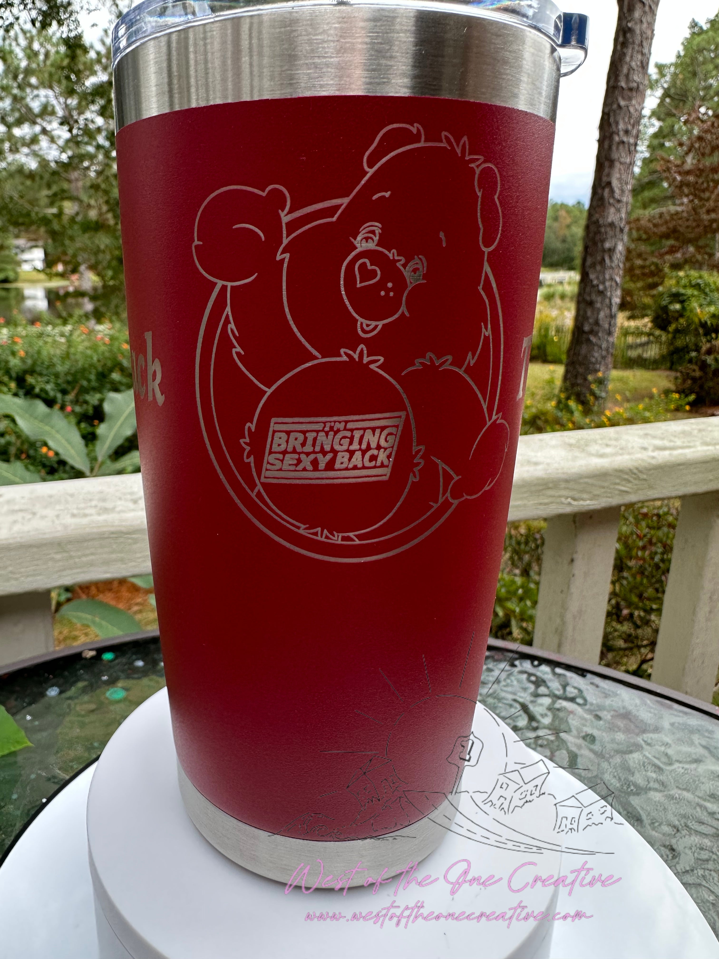 20oz Red Tumbler - Bringing Sexy Back