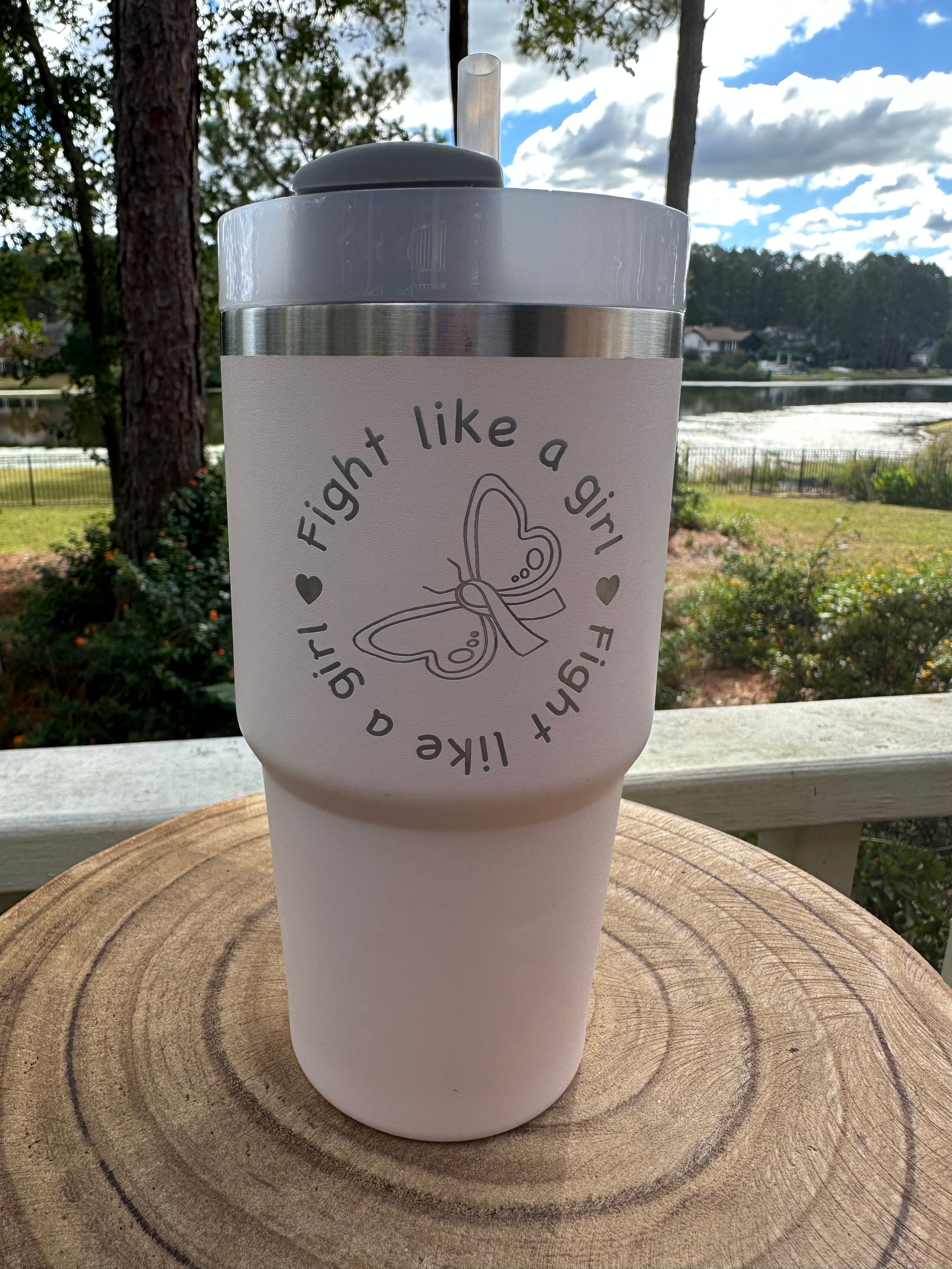 Stanley 20oz Fight Like A Girl Tumbler