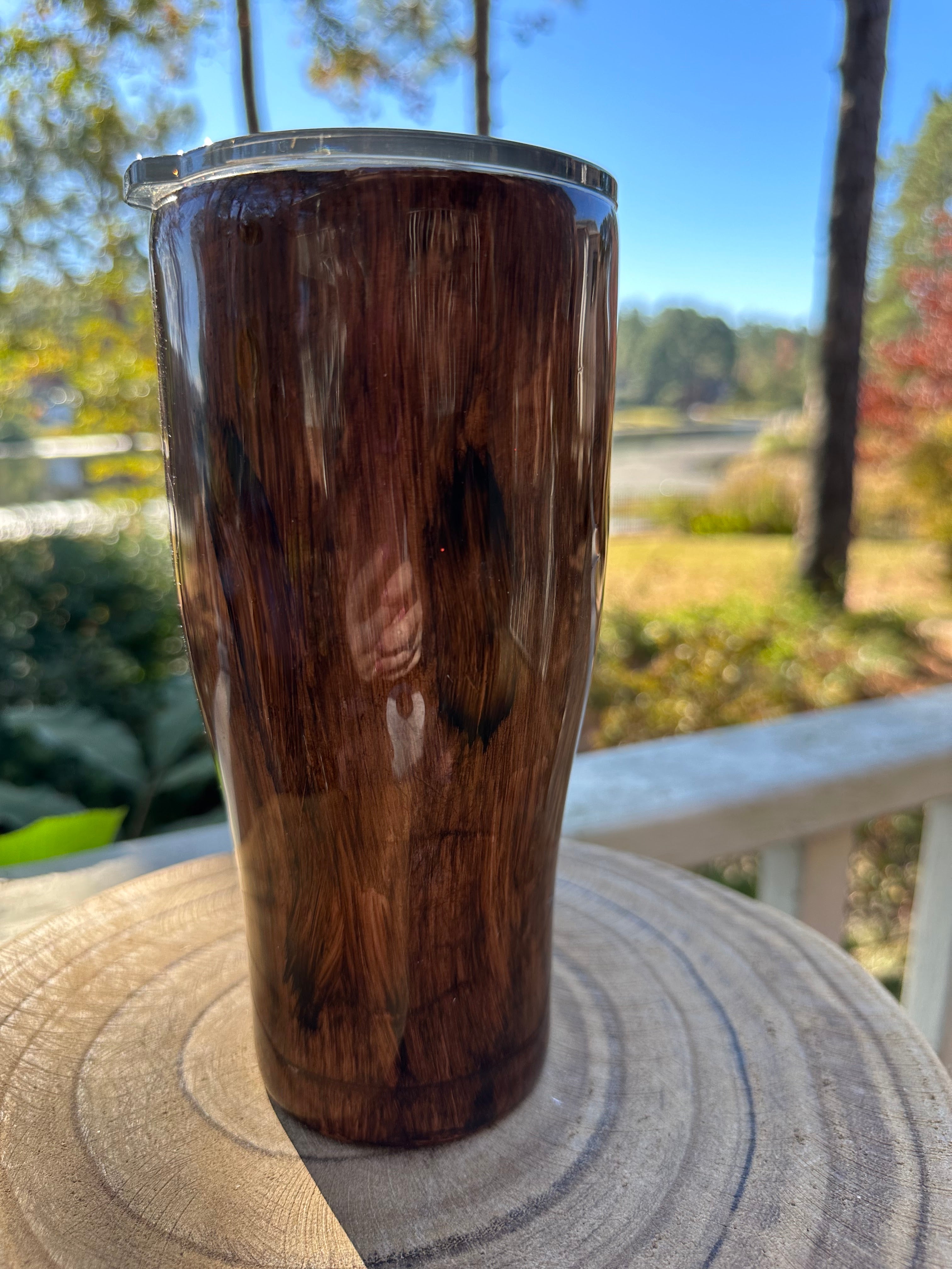 30 oz Wood Looking Tumbler