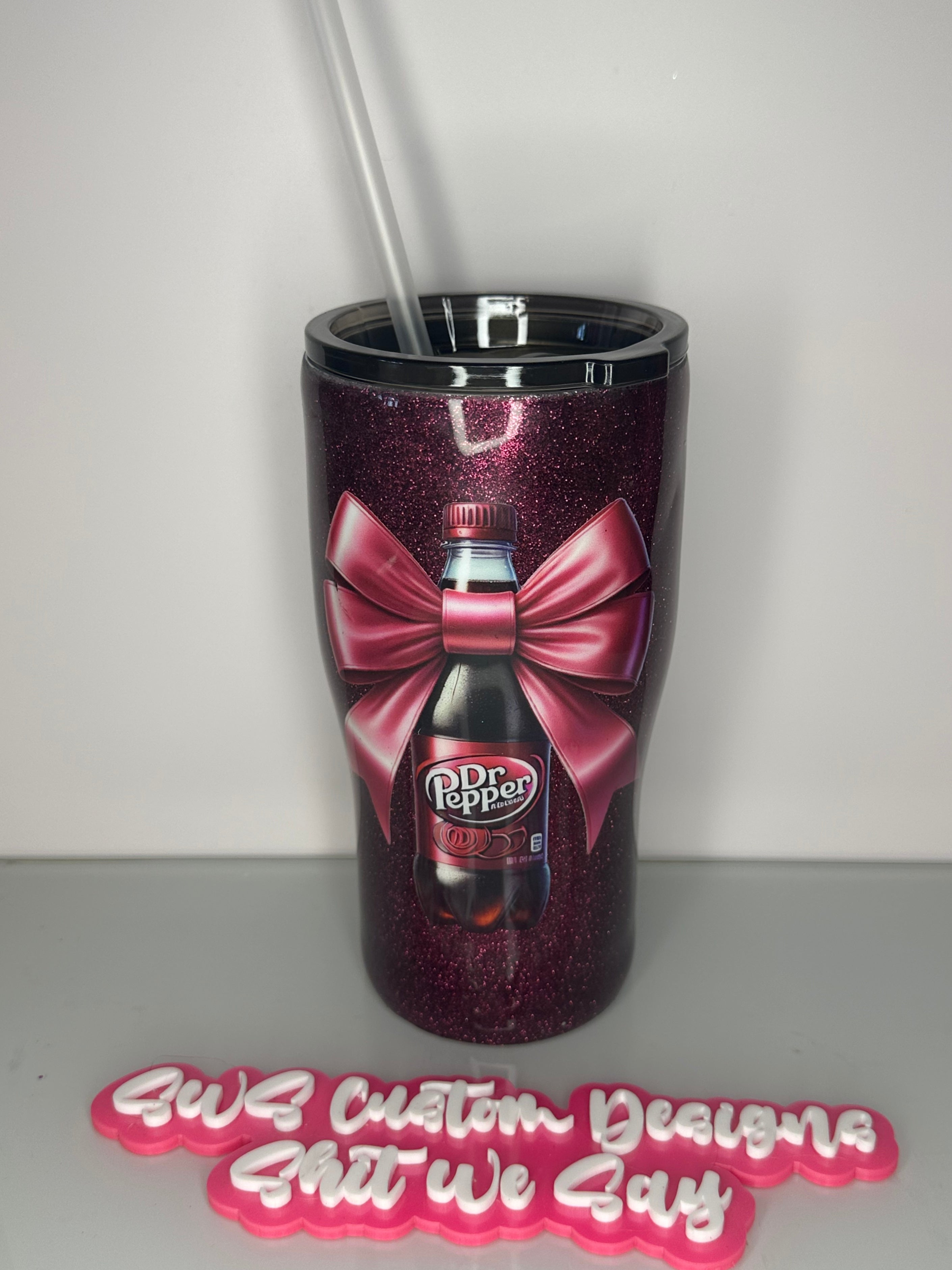 16 oz Curved Tumbler Dr Pepper Coquette