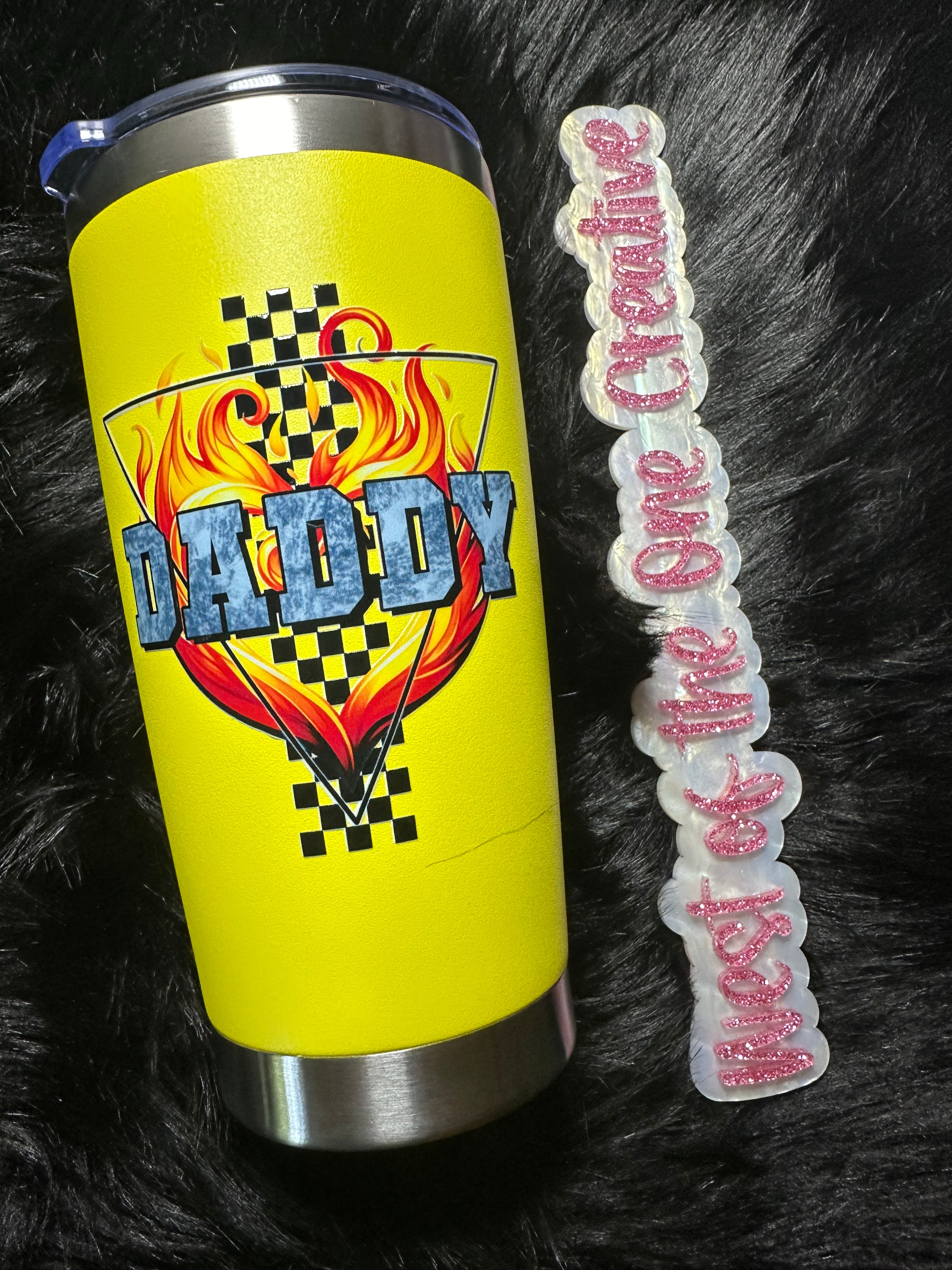 20 oz Yellow Tumbler Daddy