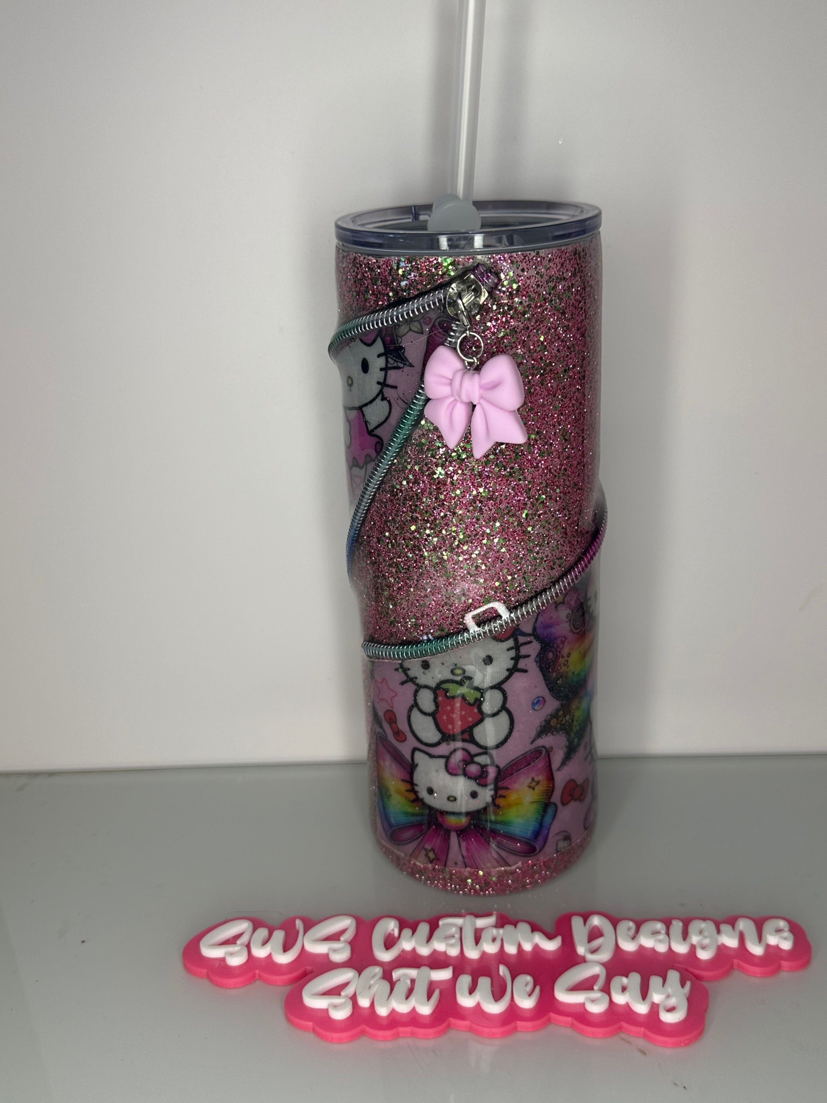 24 oz HK Zipper with Charm Tumbler