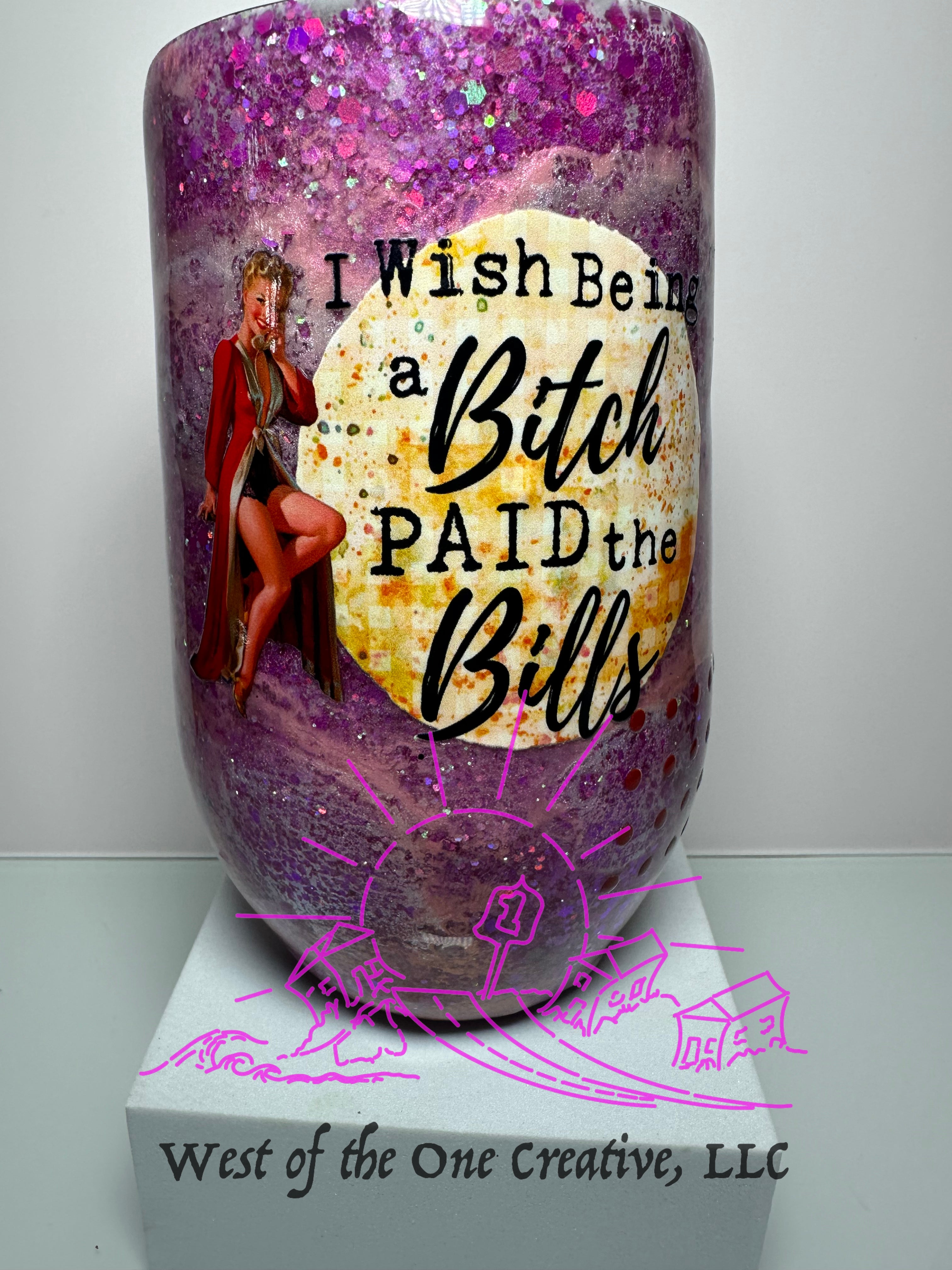 16 oz Wine Tumbler Housewife Series