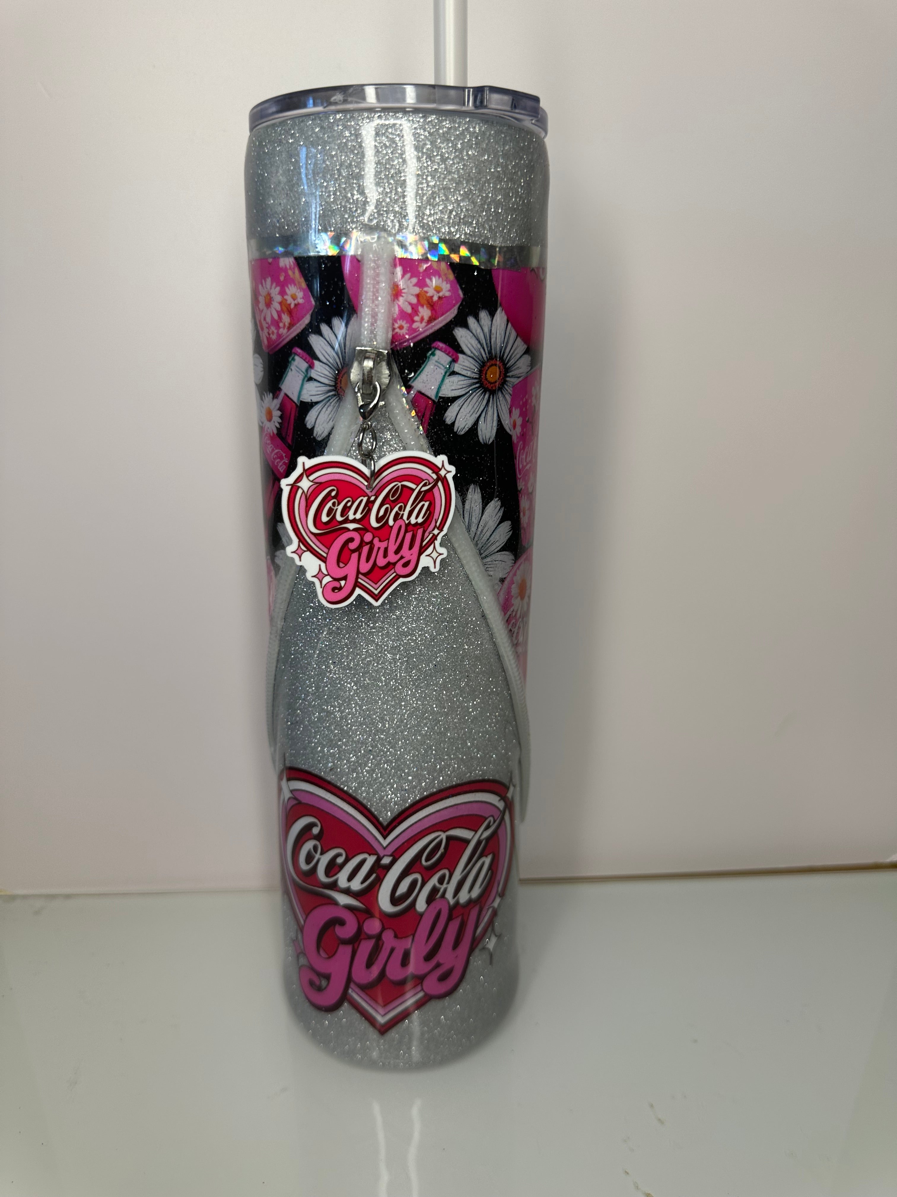 32 oz Coca Cola Girly Tumbler with Zipper