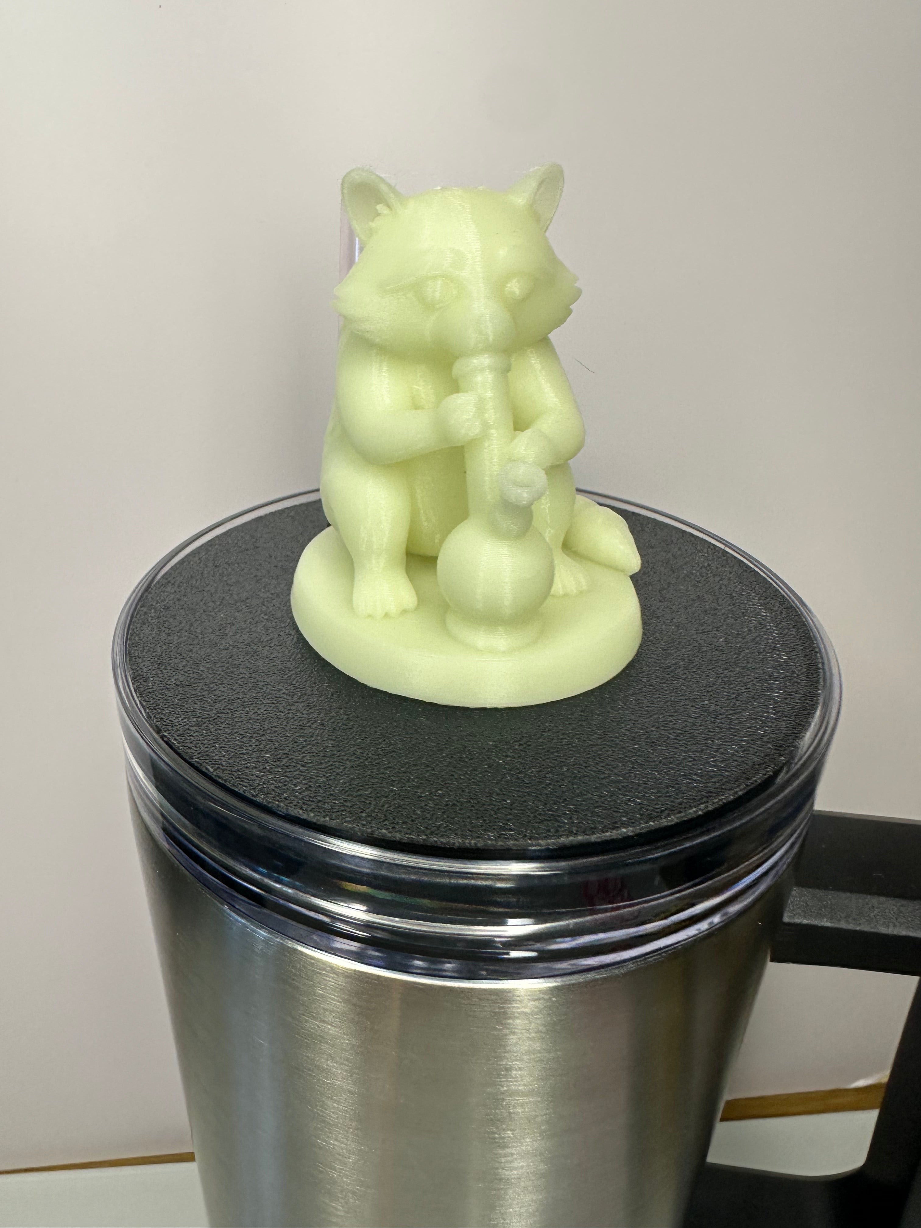 Tumbler Toppers Add On: Trash Panda Hookah