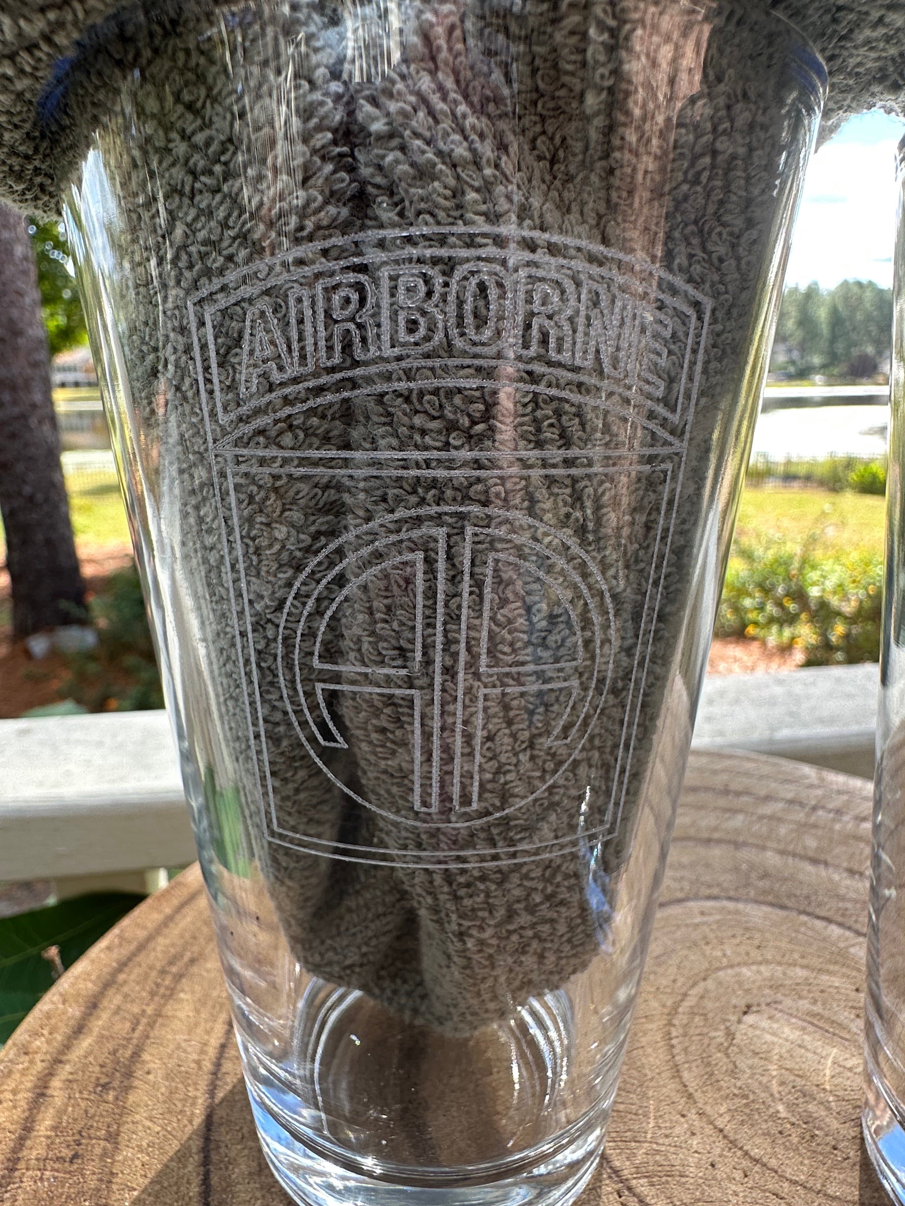 16oz Engraved Glasses - Beer Pint