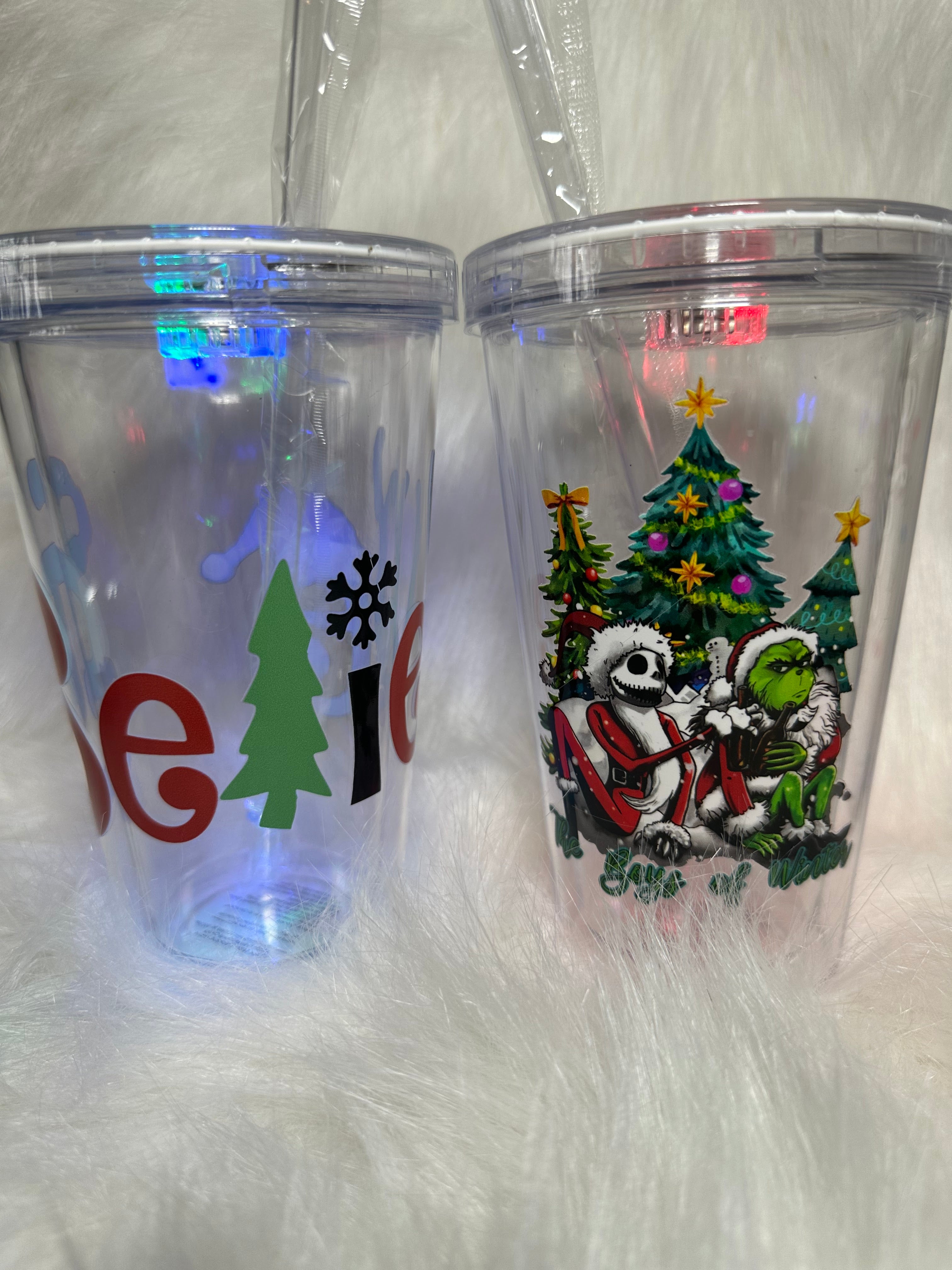 16 oz Light Up Holiday Tumblers