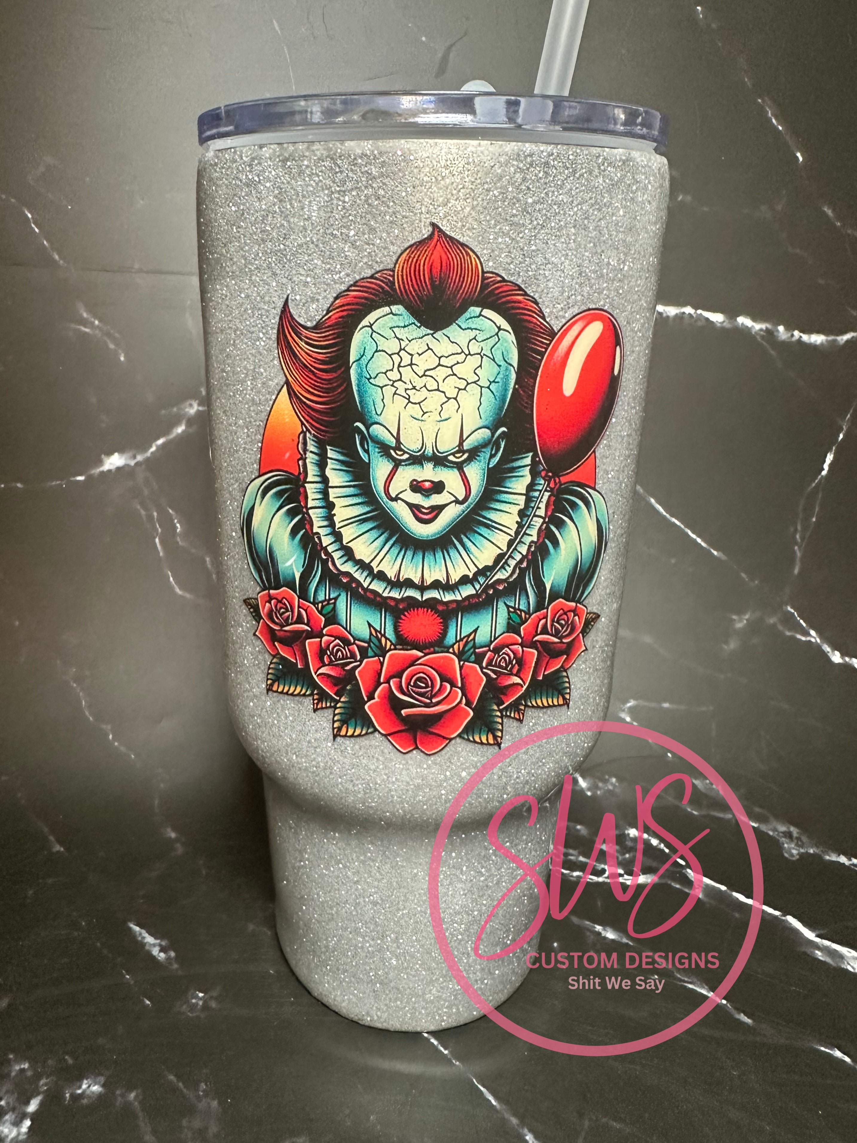 32 oz Stainless Steel Tumbler Pennywise IT Clown