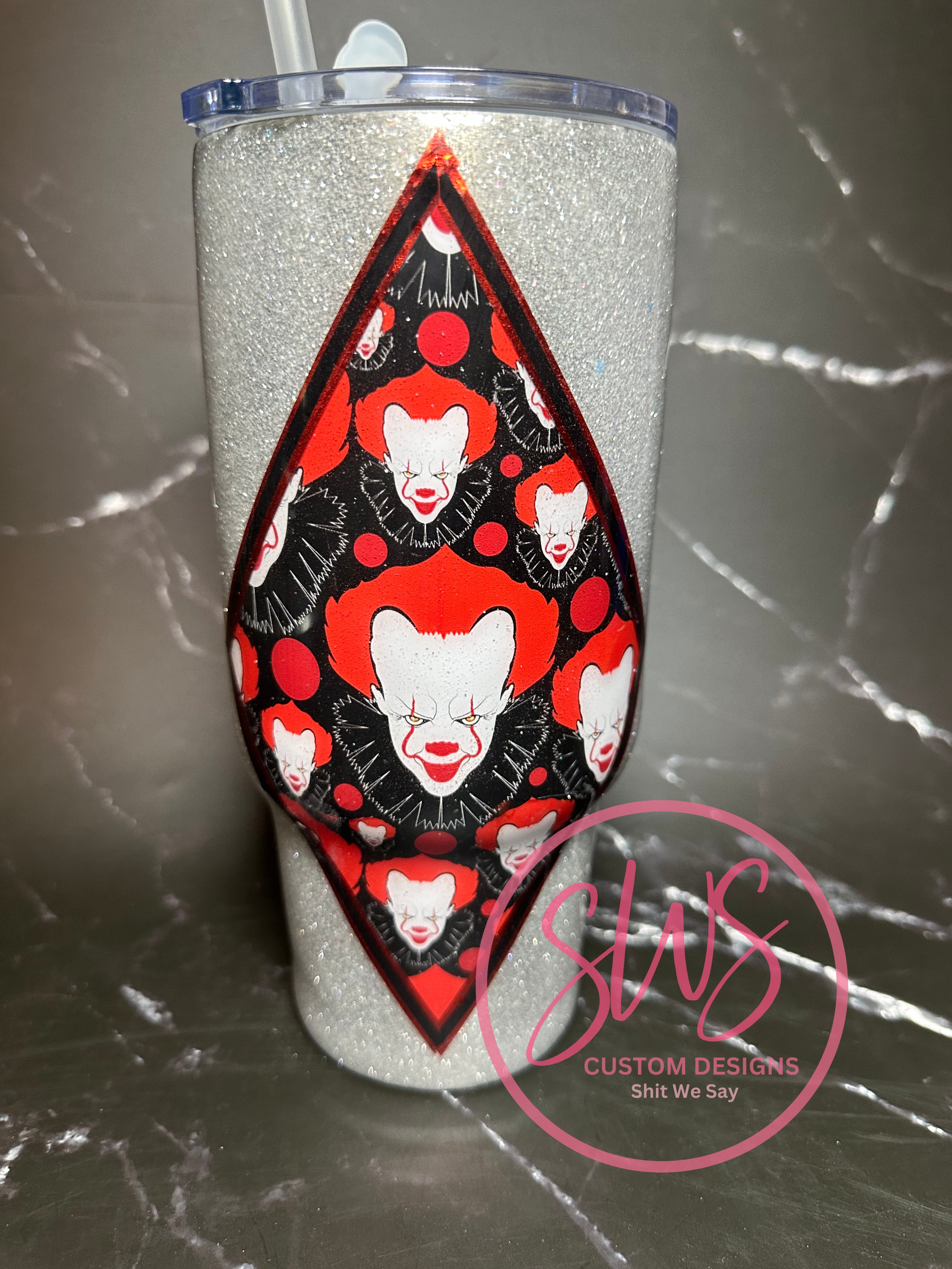 32 oz Stainless Steel Tumbler Pennywise IT Clown