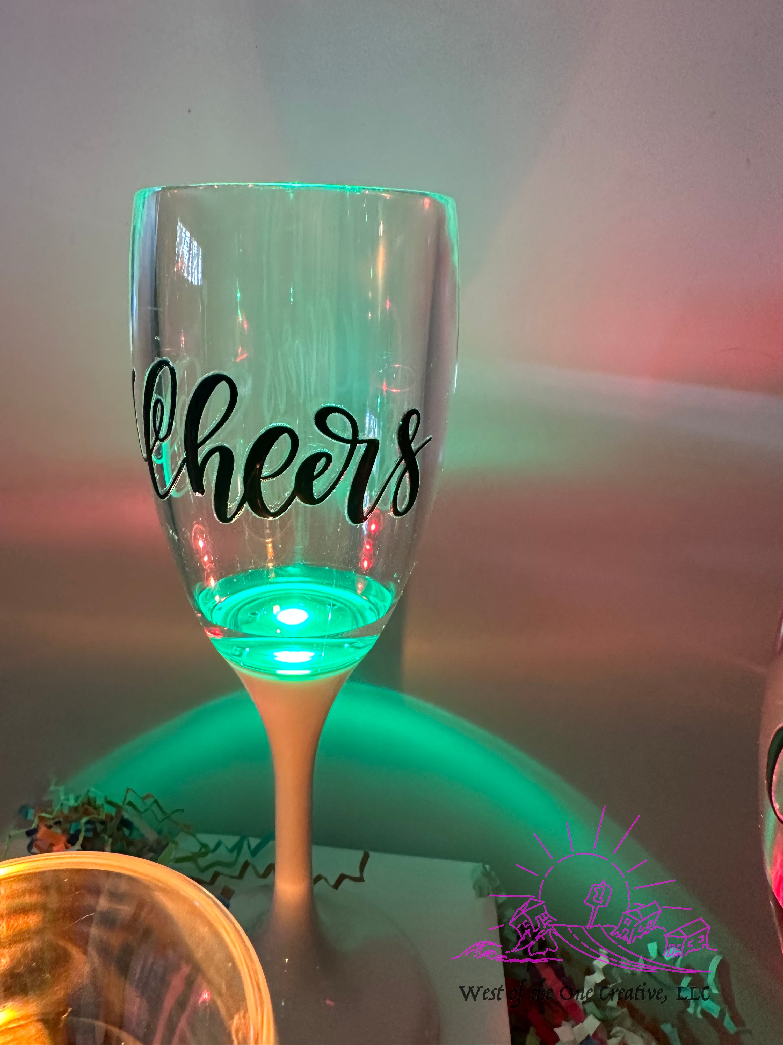 Light-Up Champagne Flute Set!