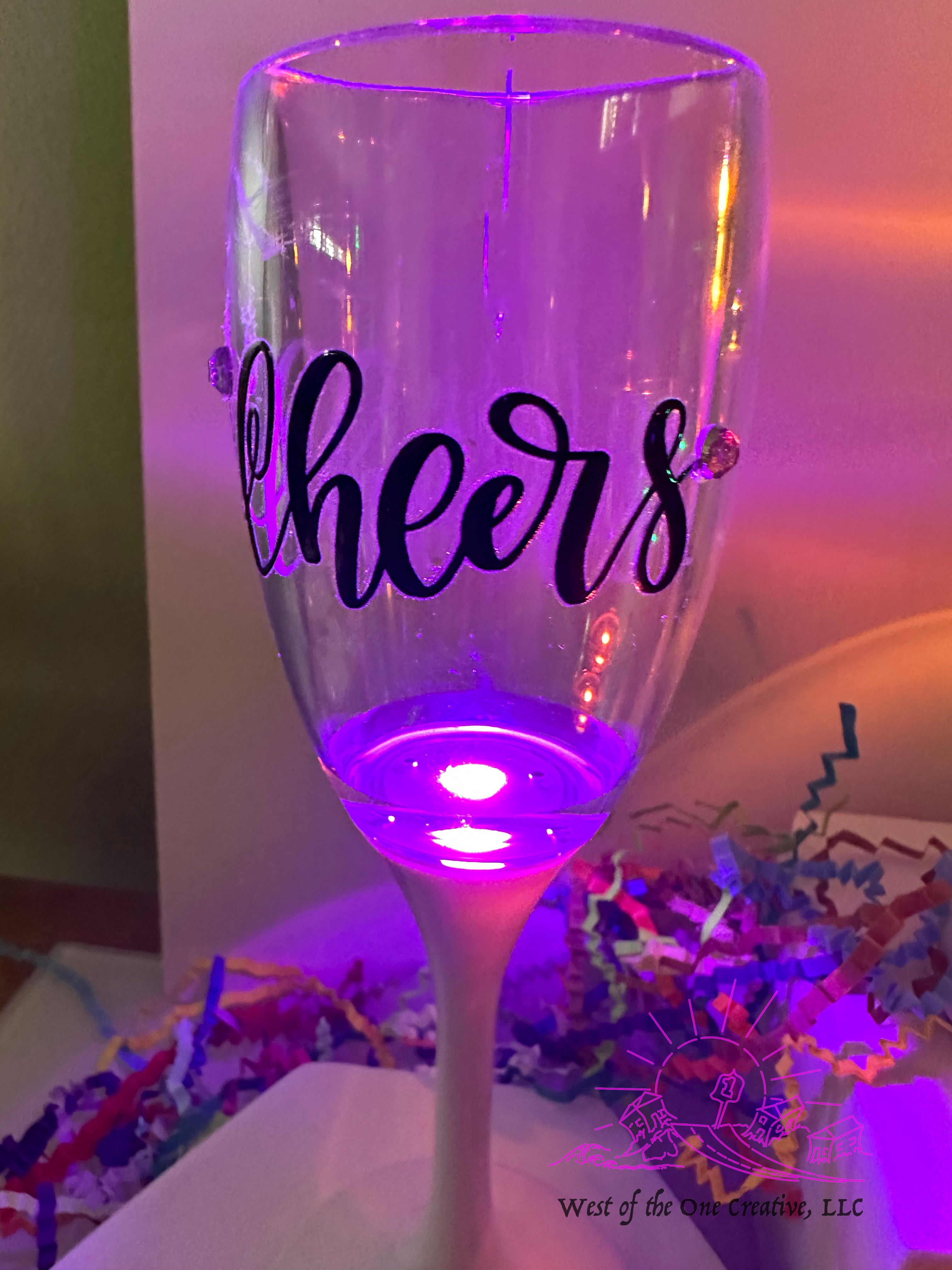 Light-Up Champagne Flute Set!