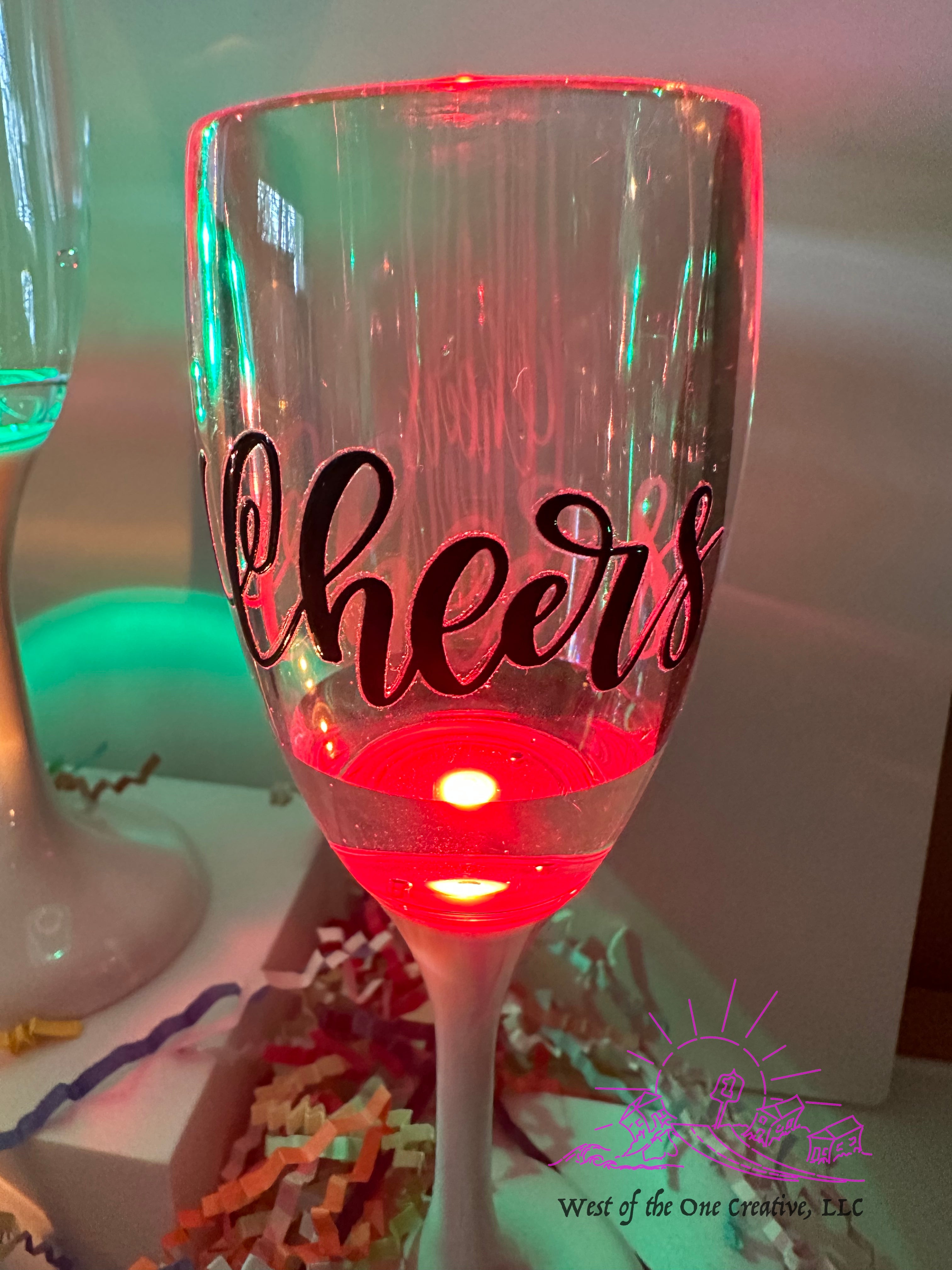 Light-Up Champagne Flute Set!