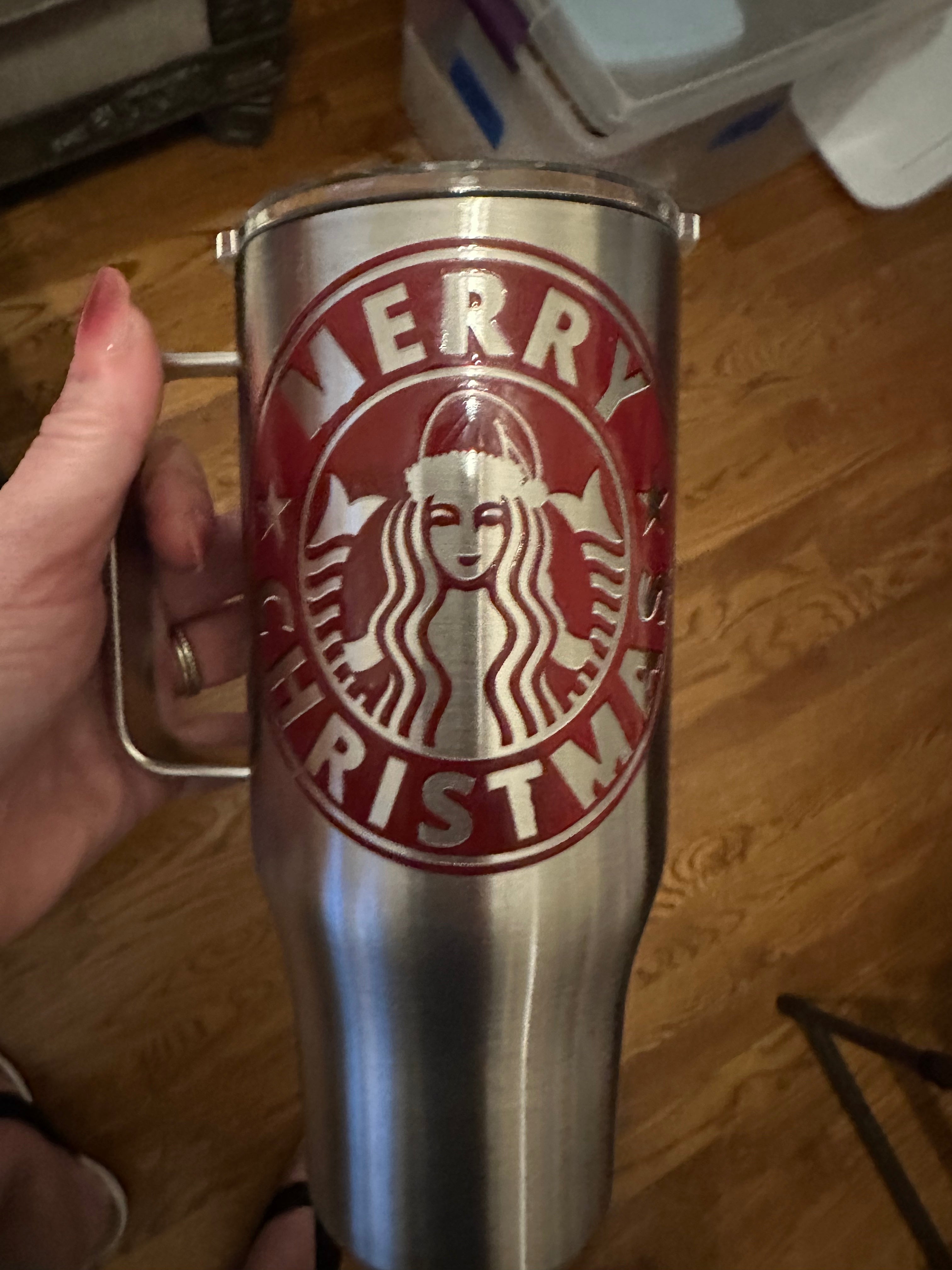 20 oz Merry Christmas tumbler