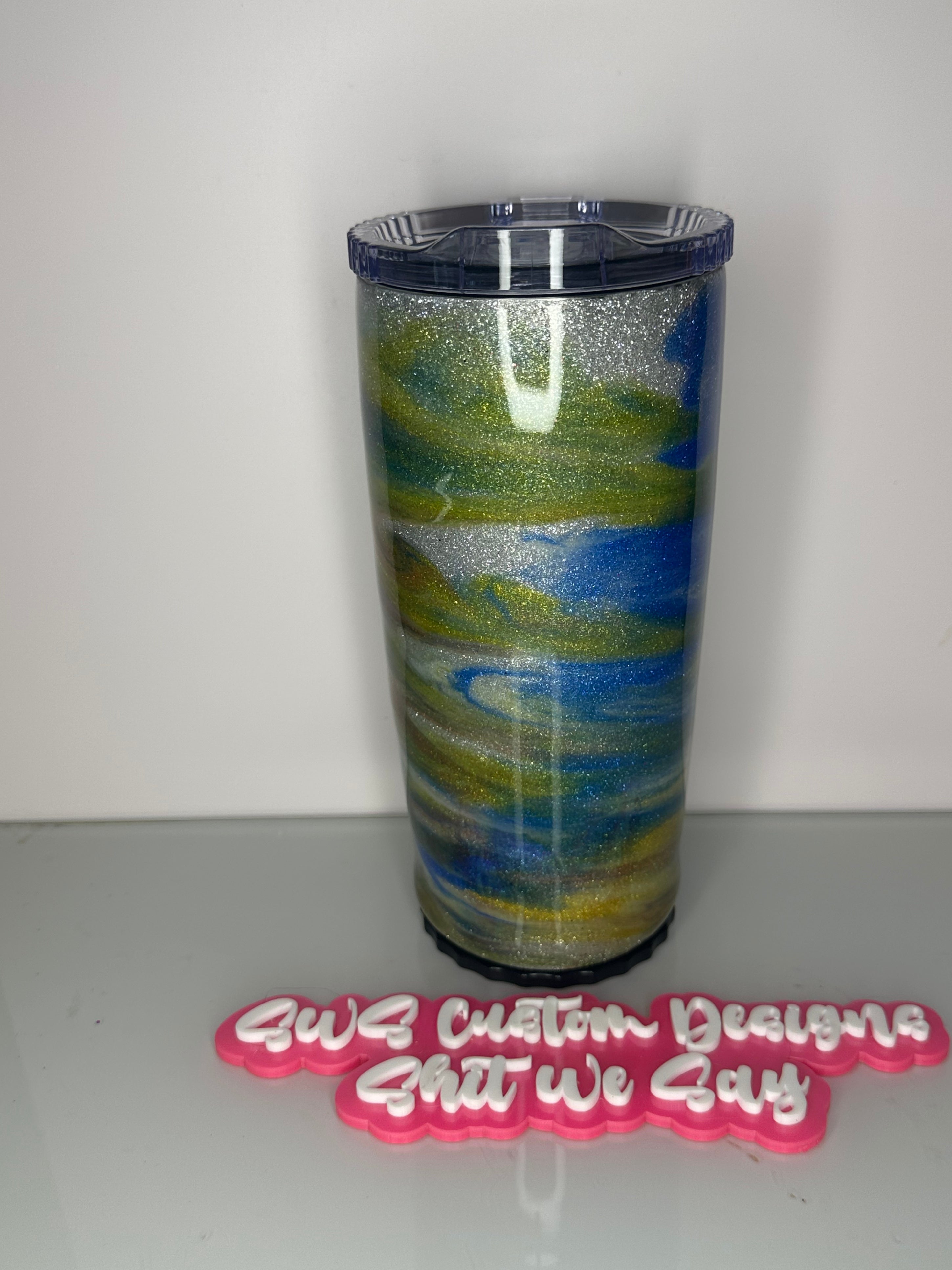 20 oz Swirl Rainbow tumbler