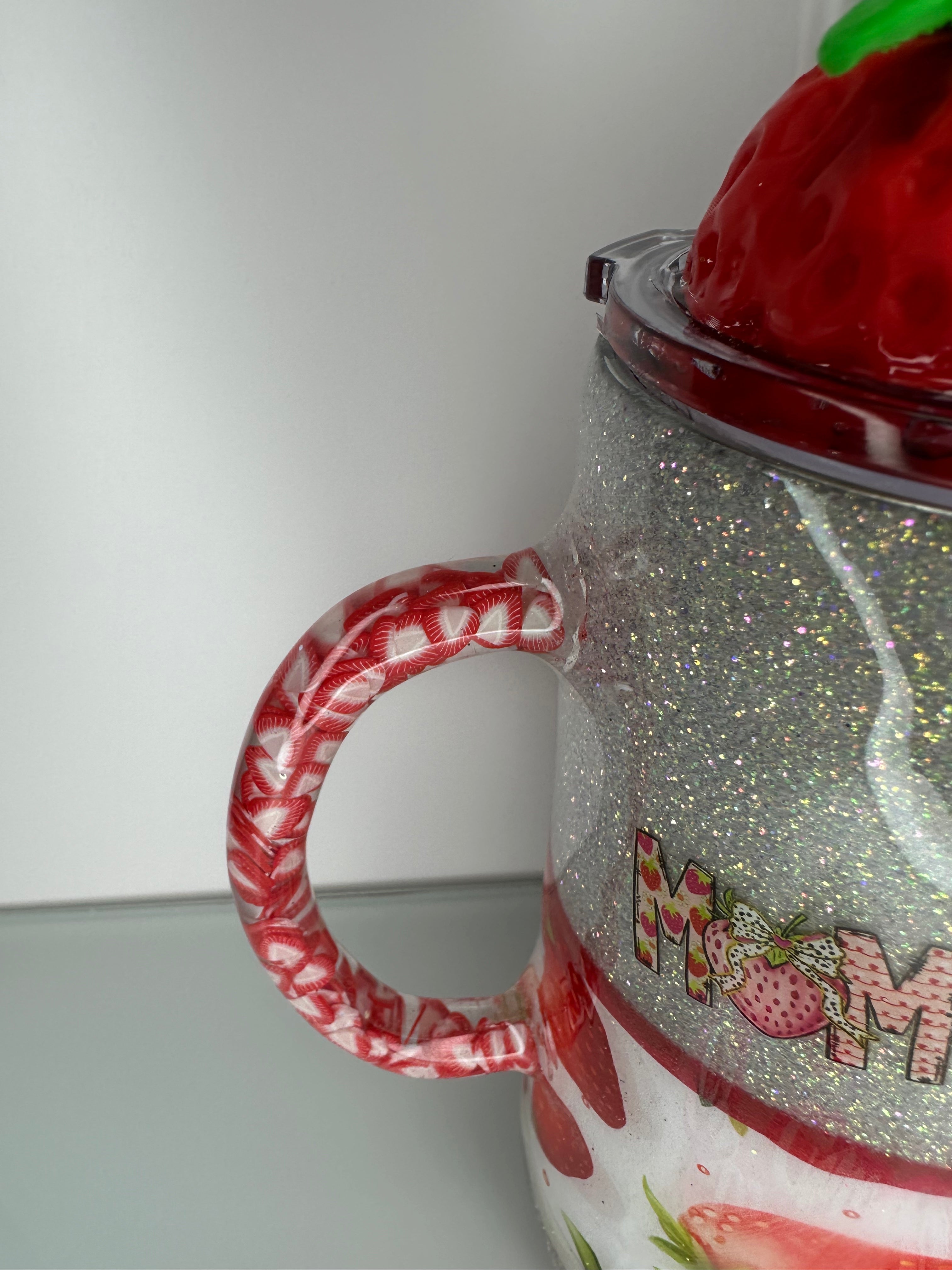 16 oz Strawberry SB custom Tumbler Mom