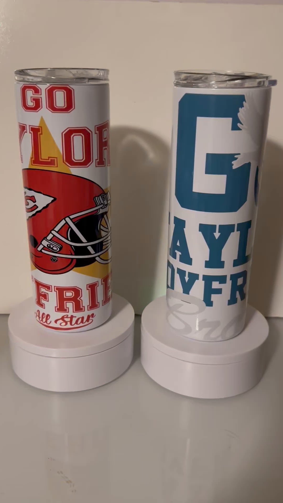 20oz Taylor Swift Football Team Tumbler