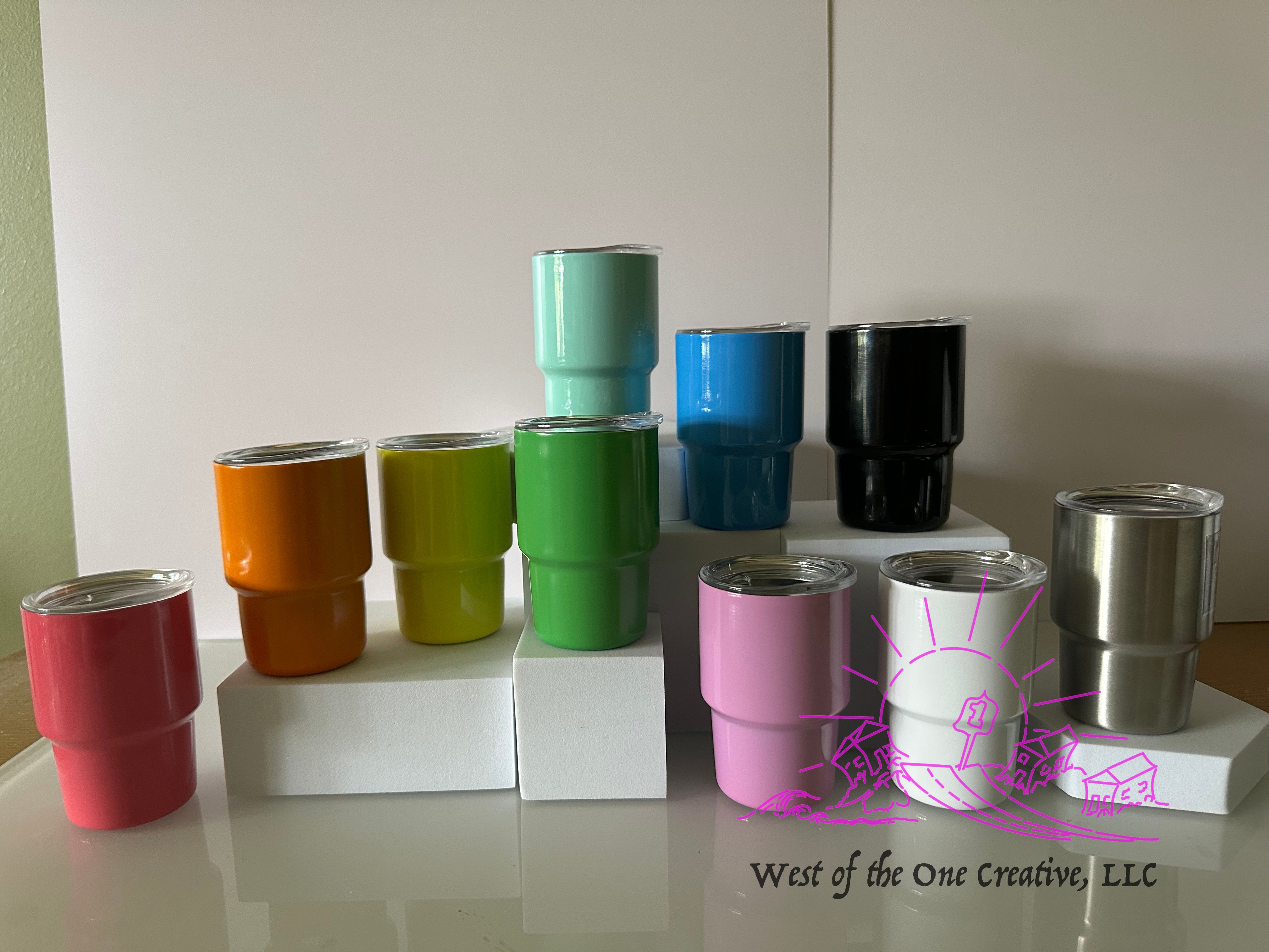 3 oz Mini Tumbler with Swear Bear Stickers ONLINE SALES ONLY