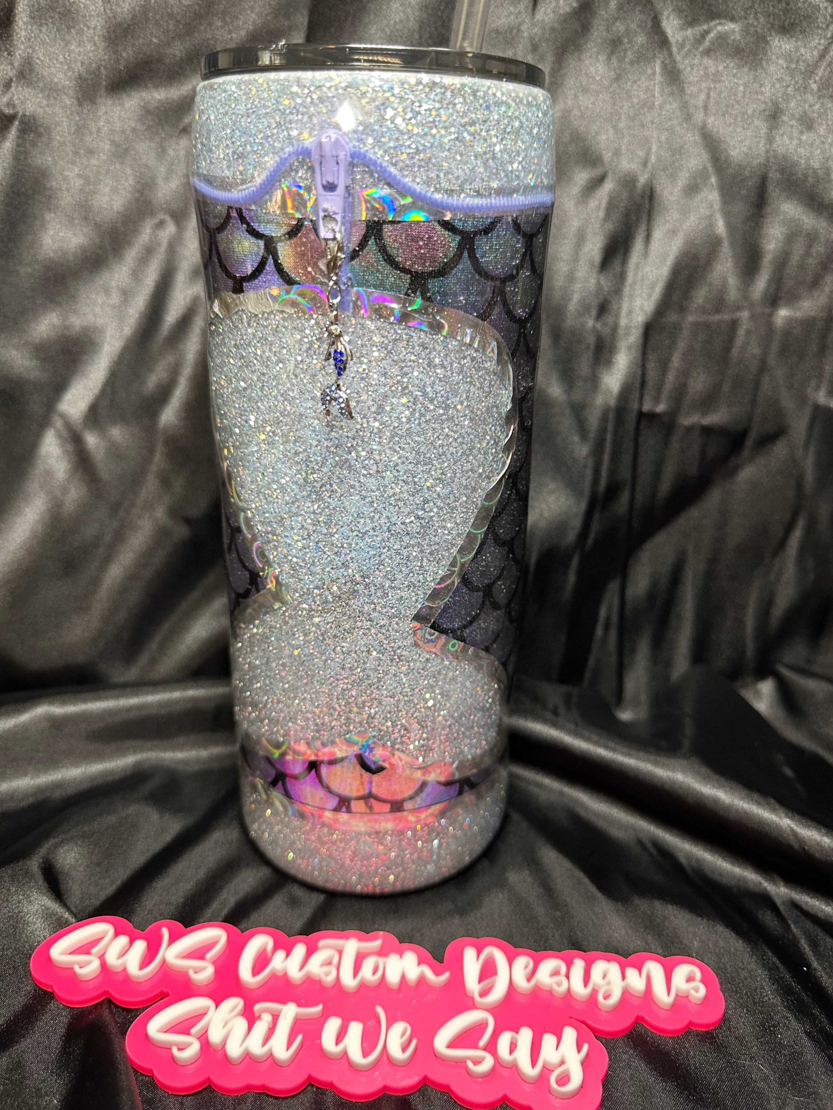 30 oz Mermaid zipper tumbler