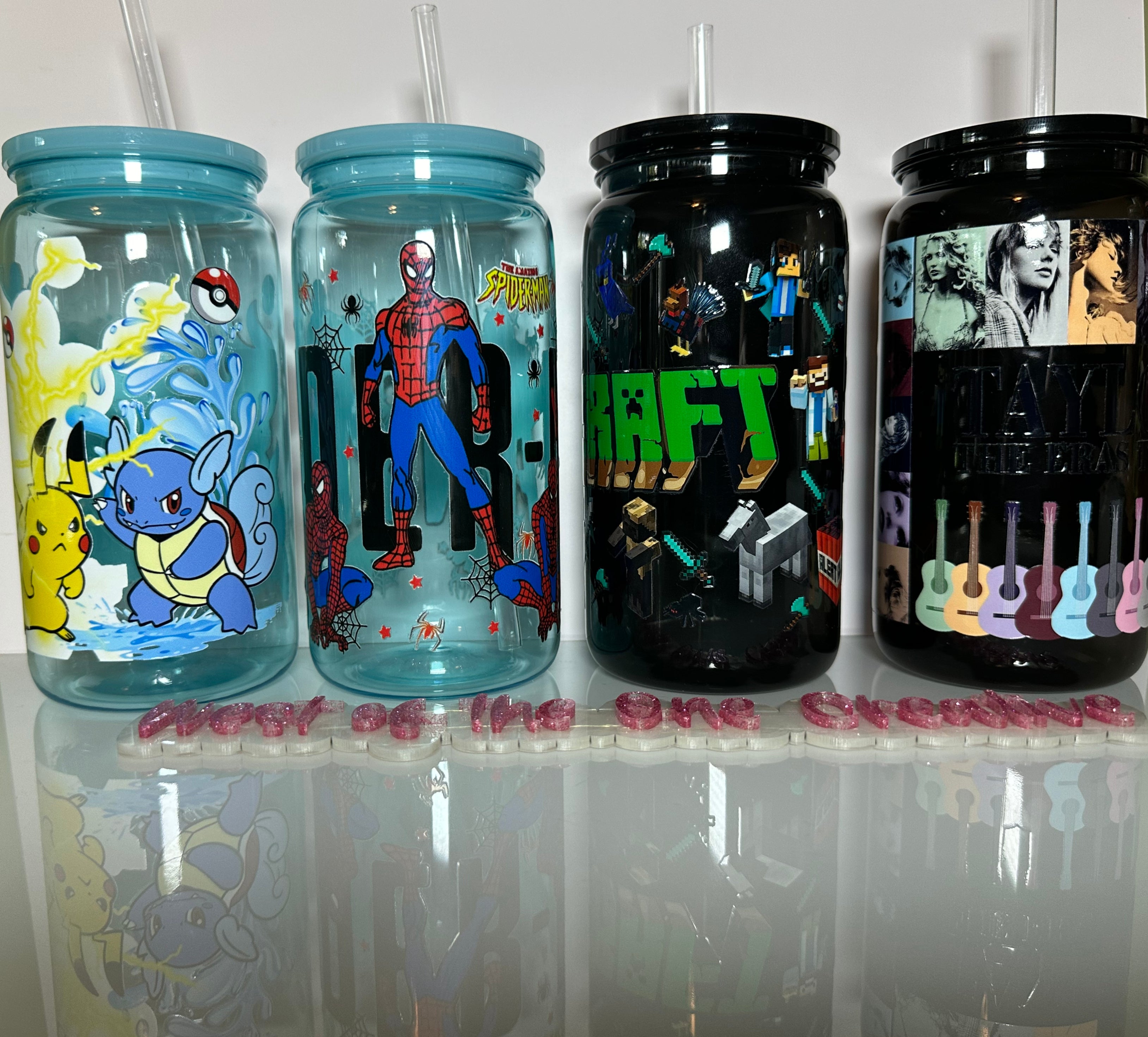 16 oz Acrylic Tumbler with plastic lid - Variety of designs for Kids of all ages