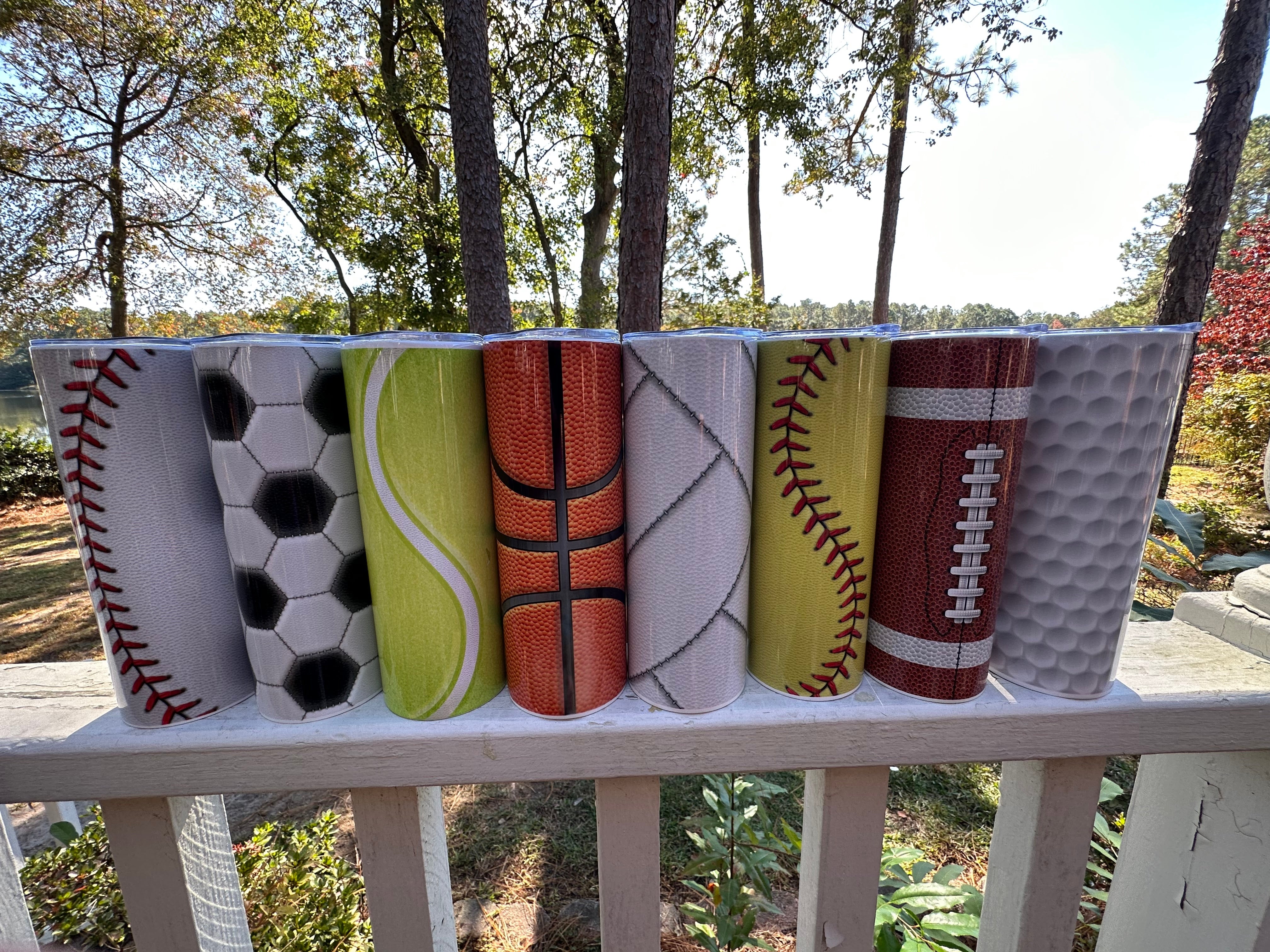 20oz Tumbler Ball Sports