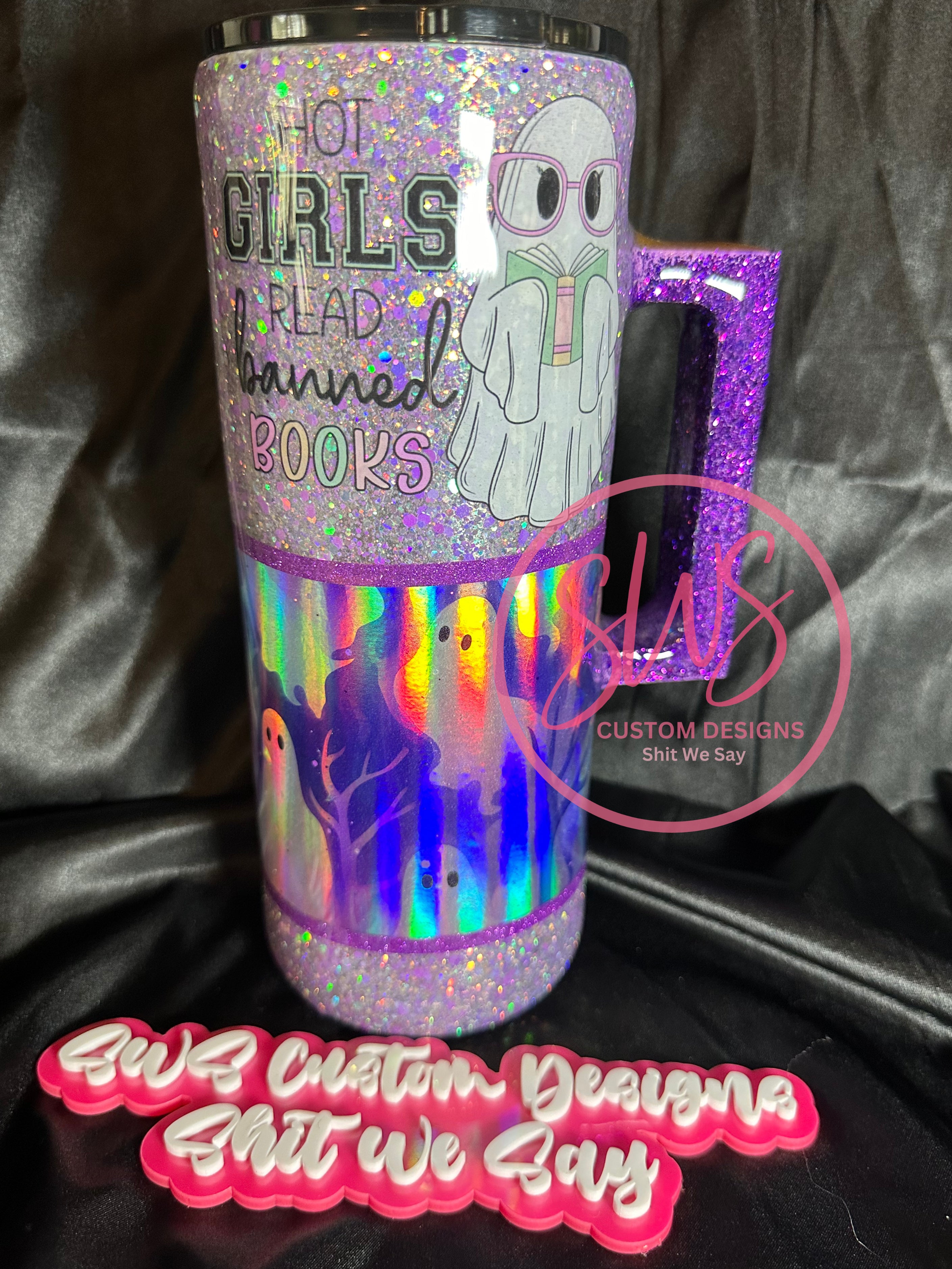 30 oz Hot Girls Read Banned Books Tumbler