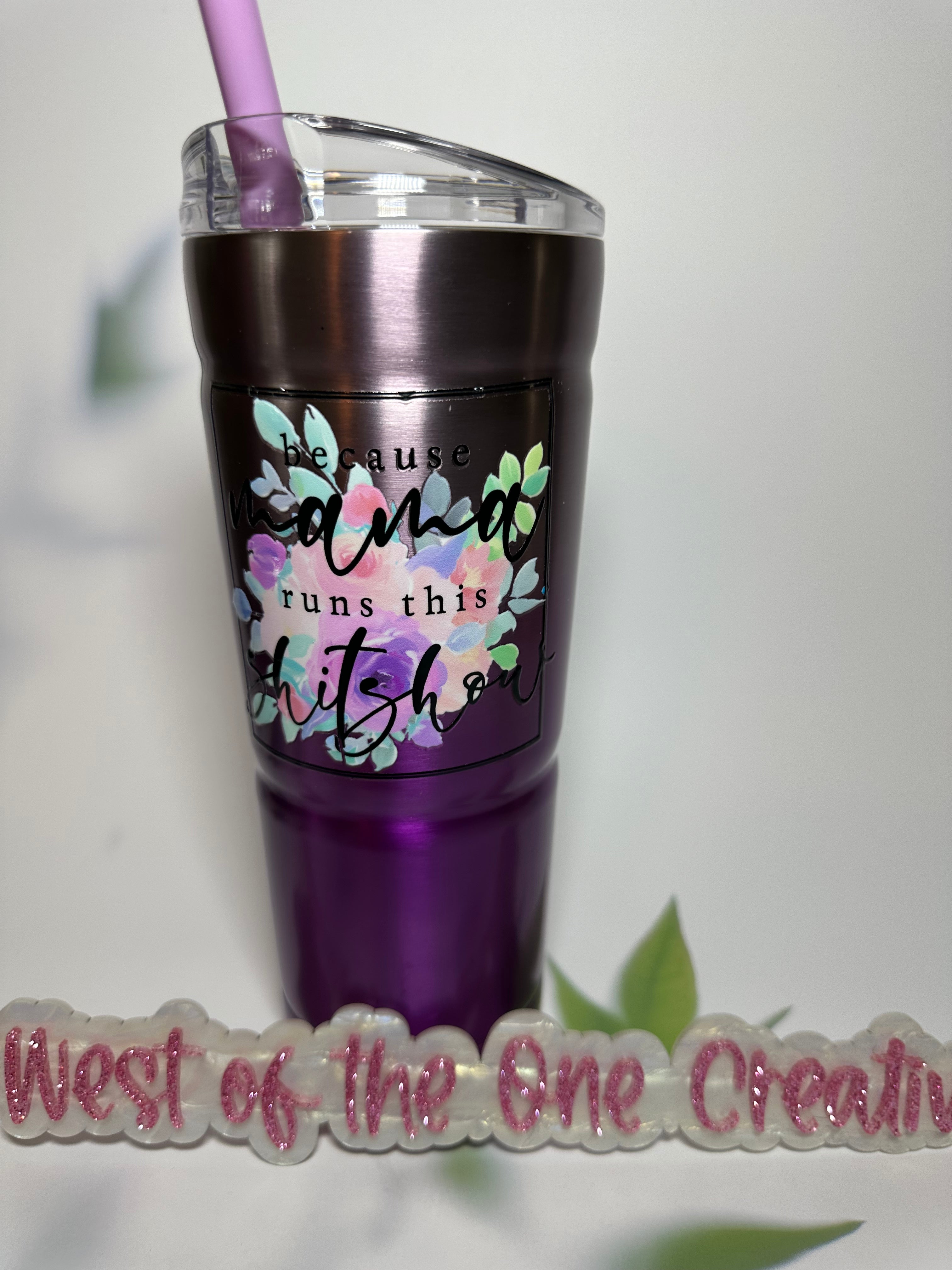 24 oz Mama Runs this shitshow Bubba Tumbler