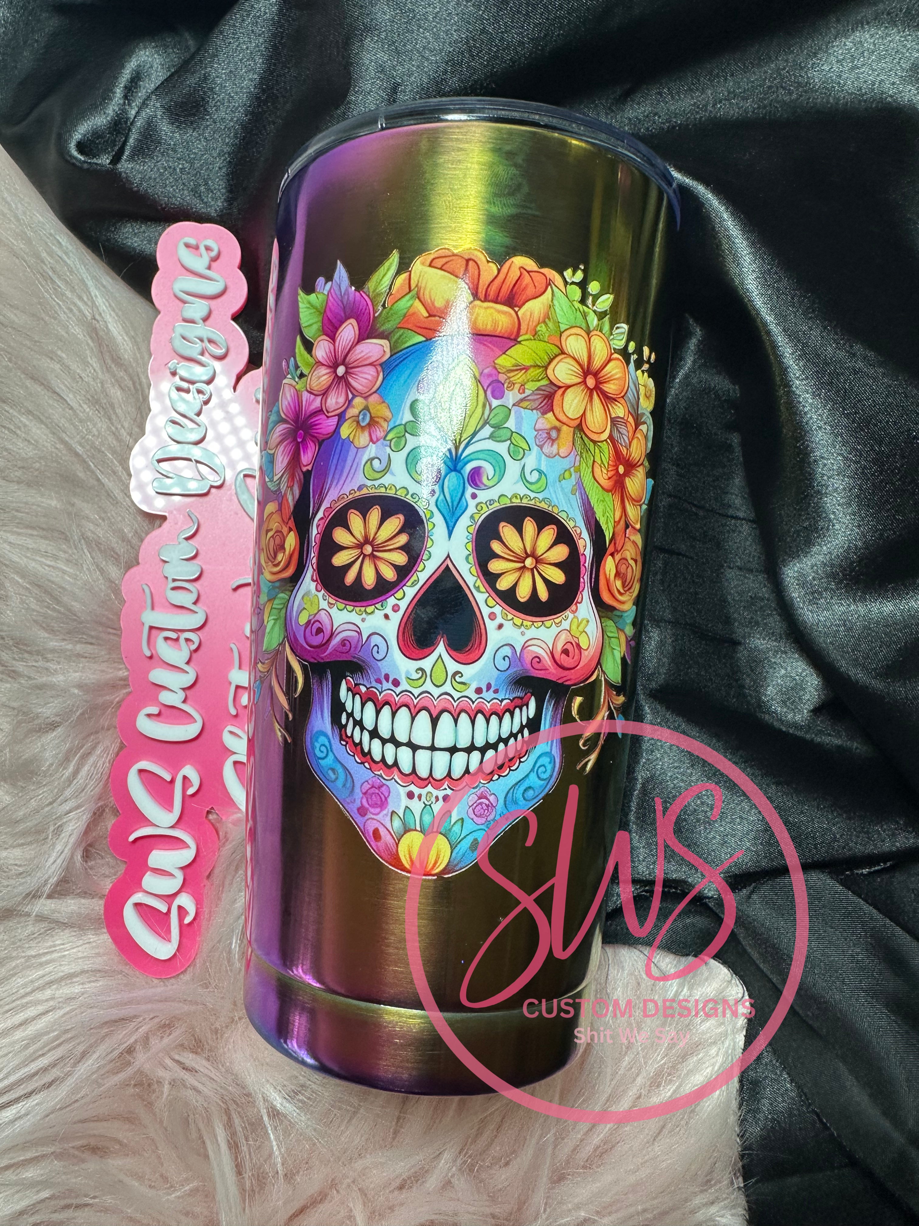 20 oz Candy Skulls Chroma Tumbler