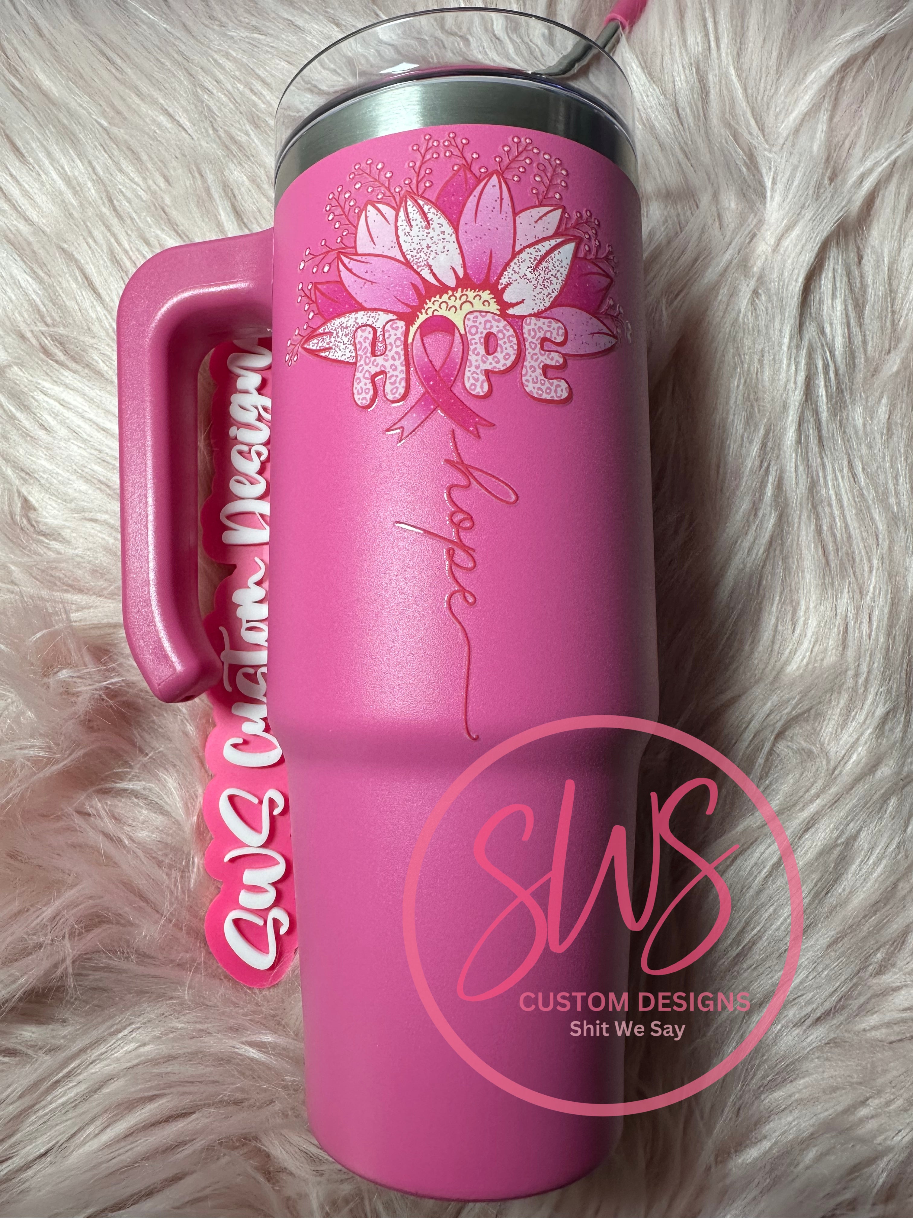 30 oz Hope Tumbler Breast Cancer