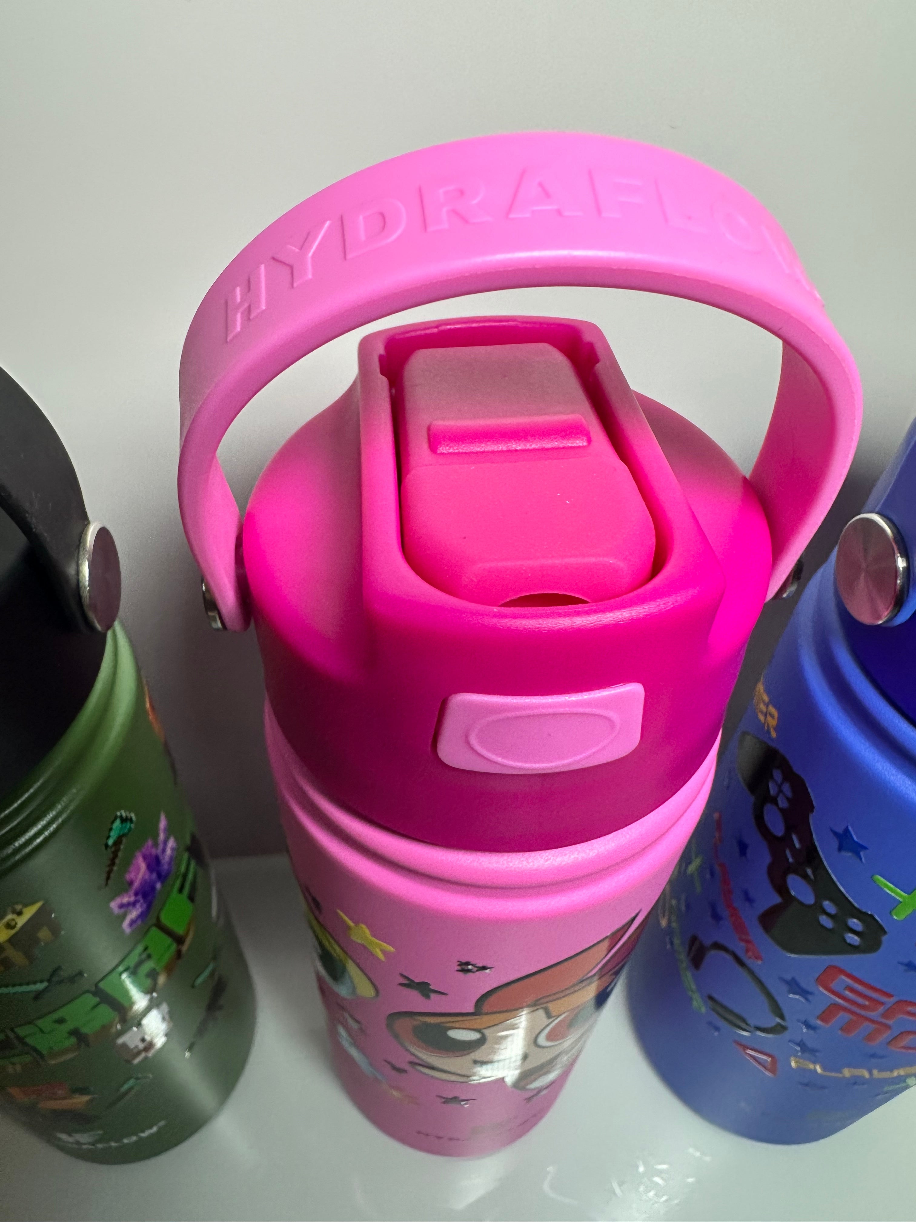 17 oz Hydraflow Water bottles Gamer, Craft of Mining, Ponies, and Girls With Power and Puffs