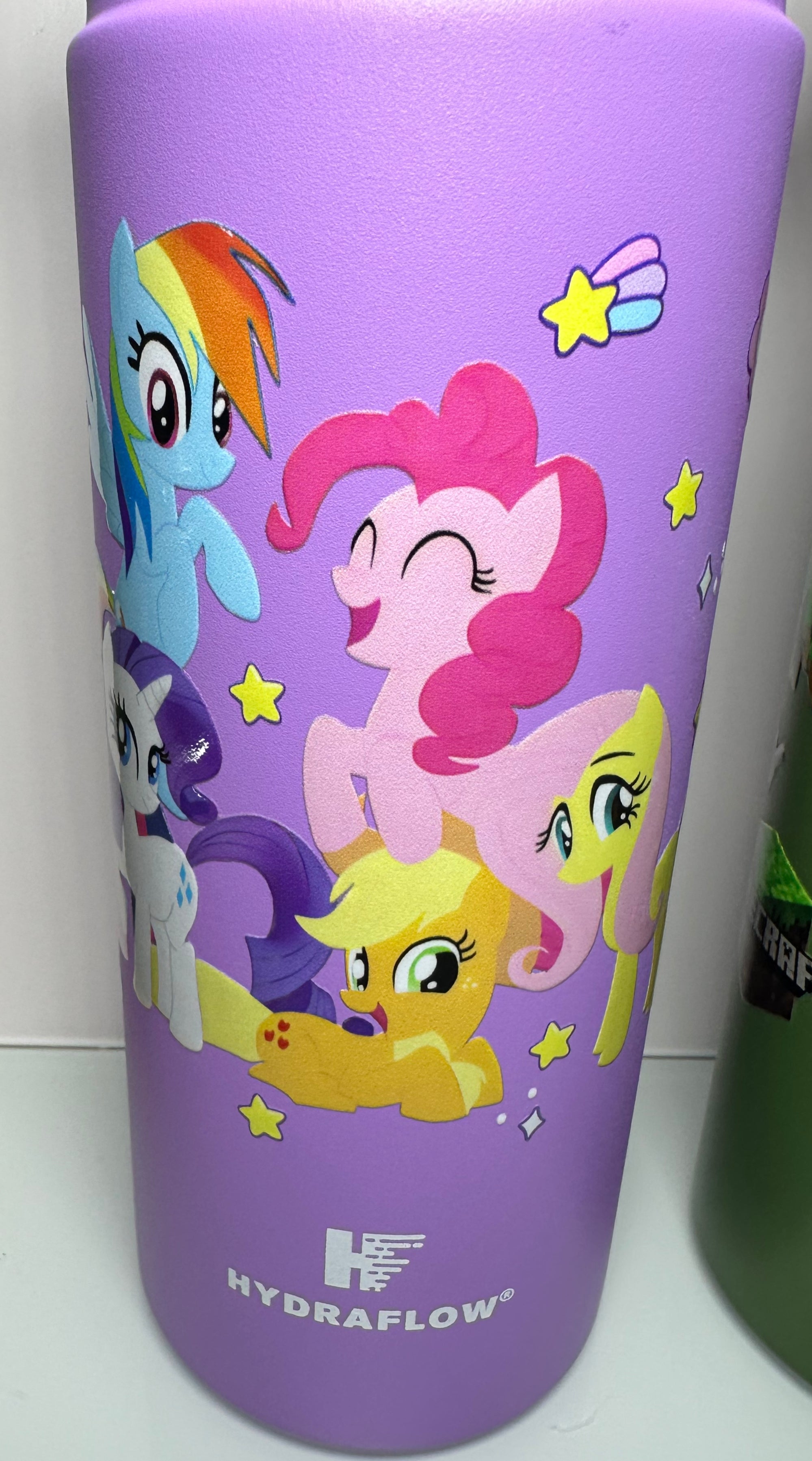 17 oz Hydraflow Water bottles Gamer, Craft of Mining, Ponies, and Girls With Power and Puffs