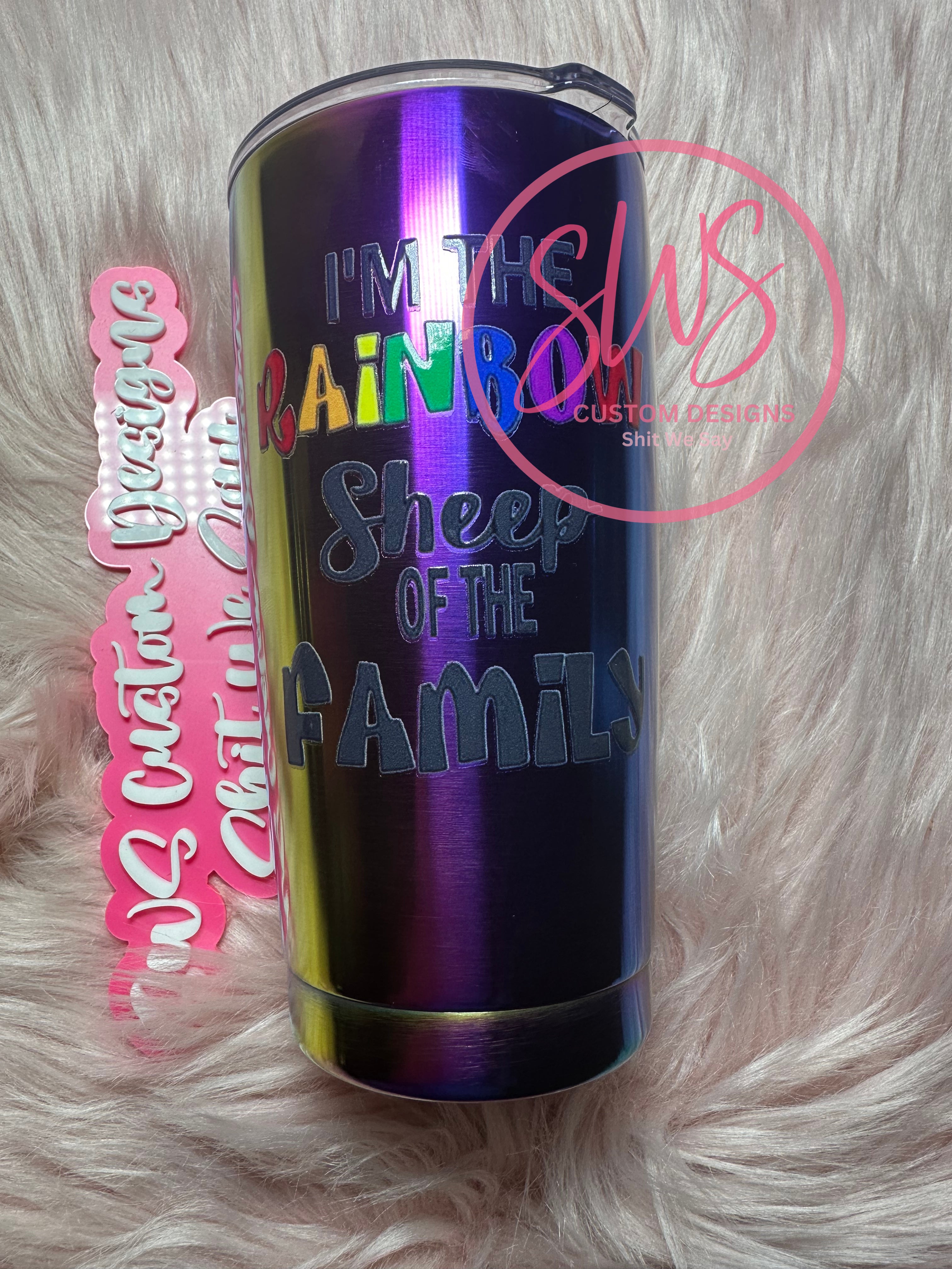 20 oz Rainbow Sheep of the Family Chroma Tumbler