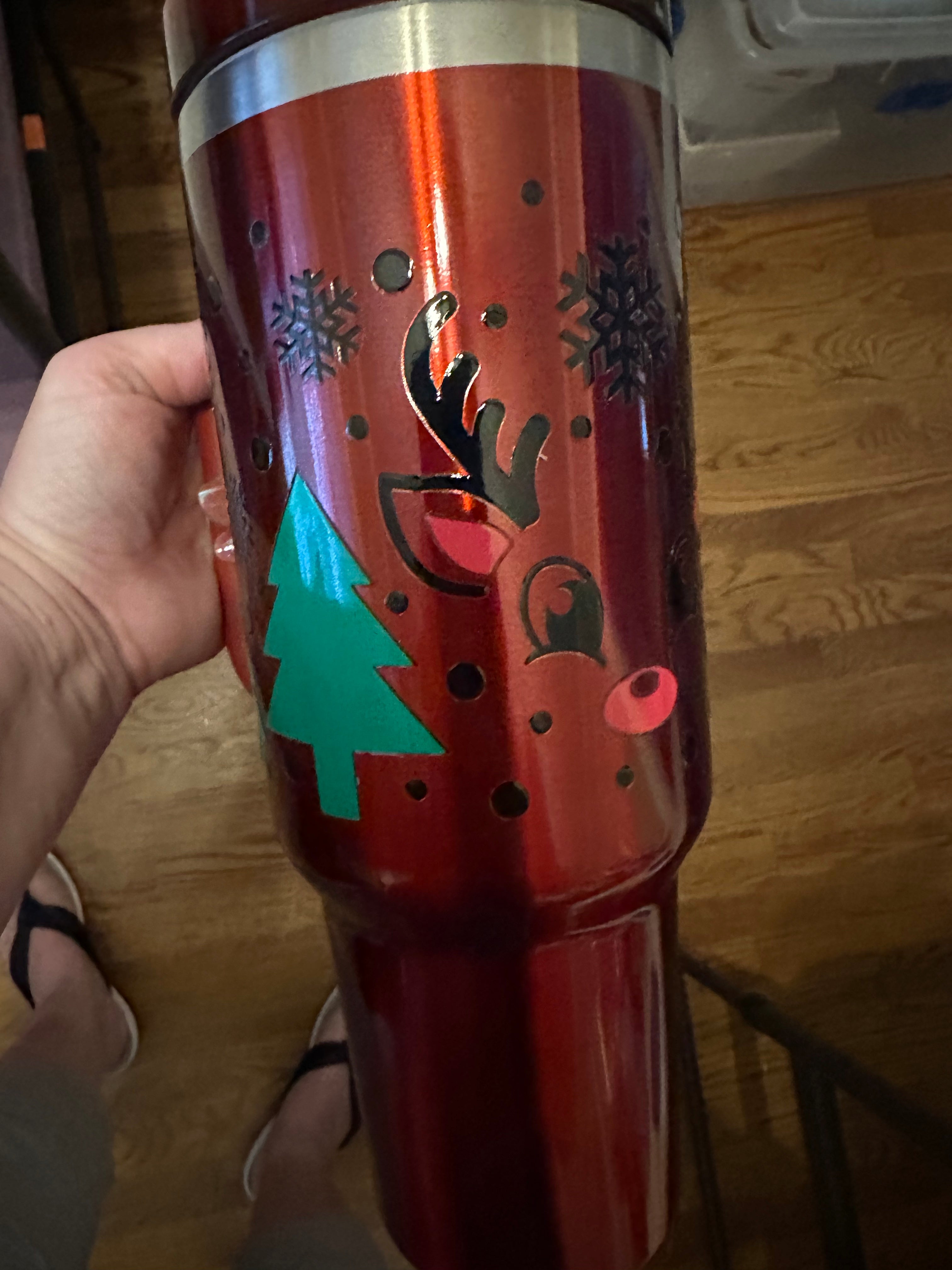 40 oz Tumbler Red or Shiny Green