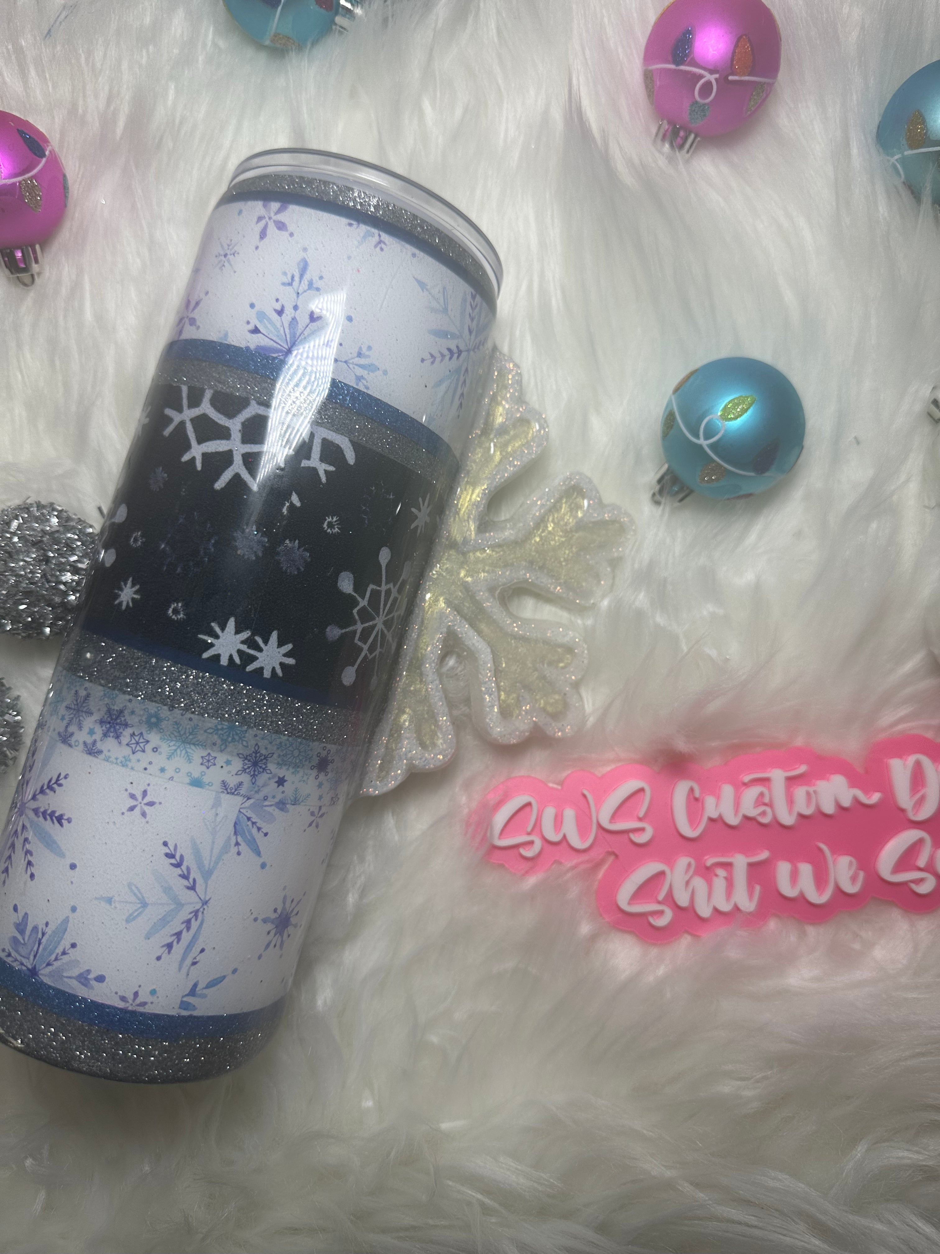 24 oz Plump Snowflake Tumbler