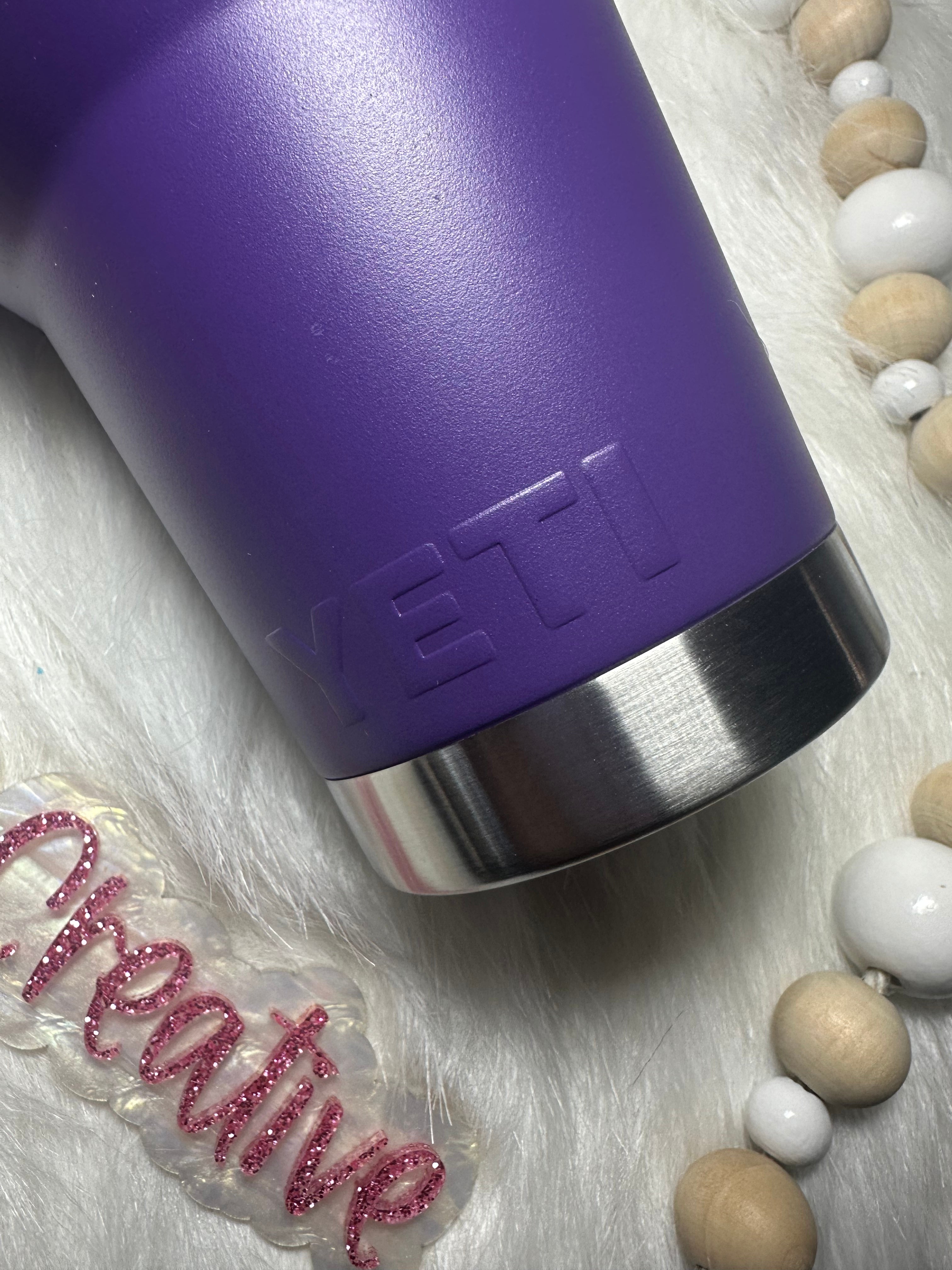 35oz Purple Rambler Good moms say bad words Yeti Tumbler